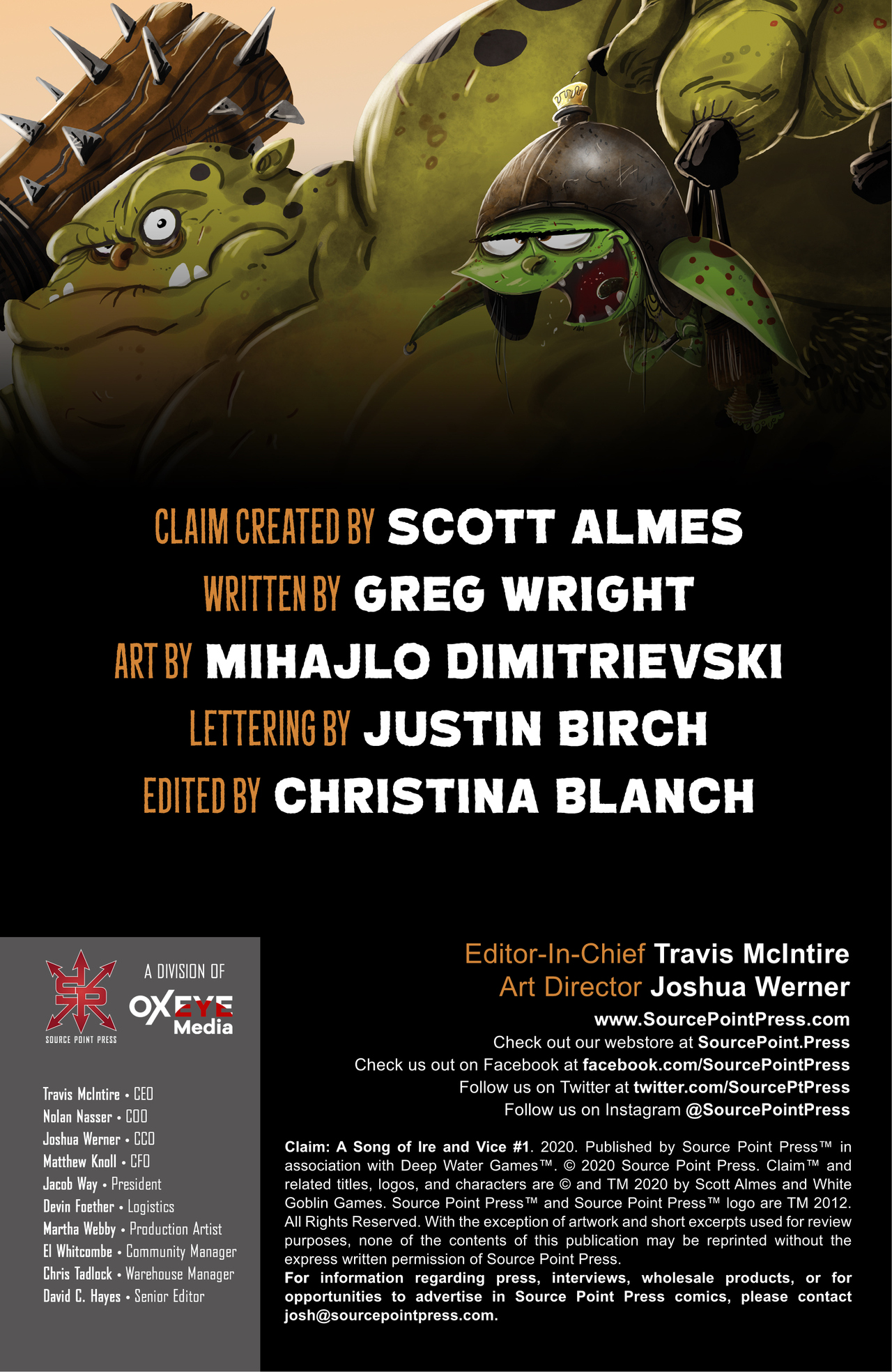 Read online Claim comic -  Issue #1 - 2