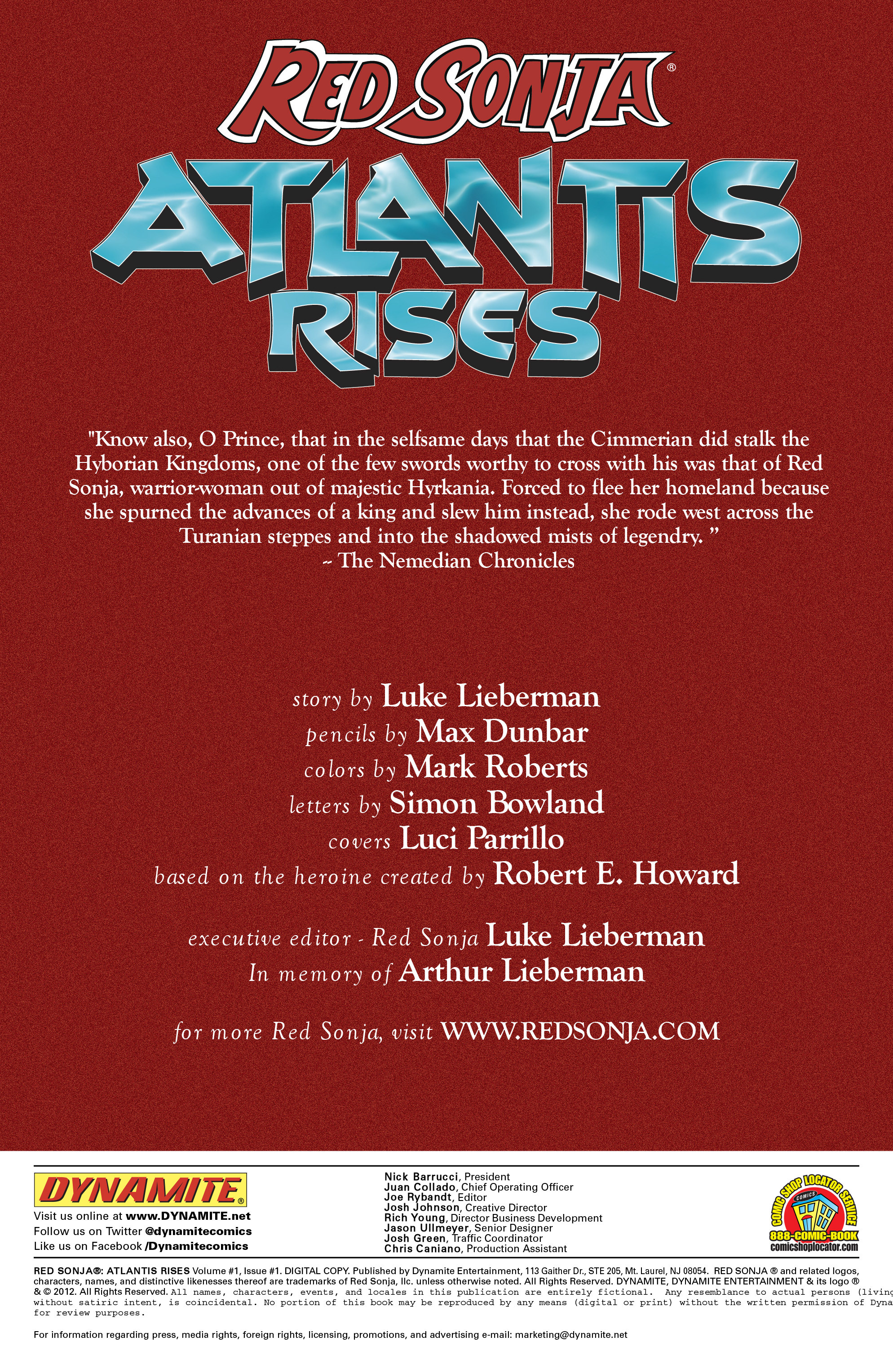 Read online Red Sonja: Atlantis Rises comic -  Issue #1 - 2
