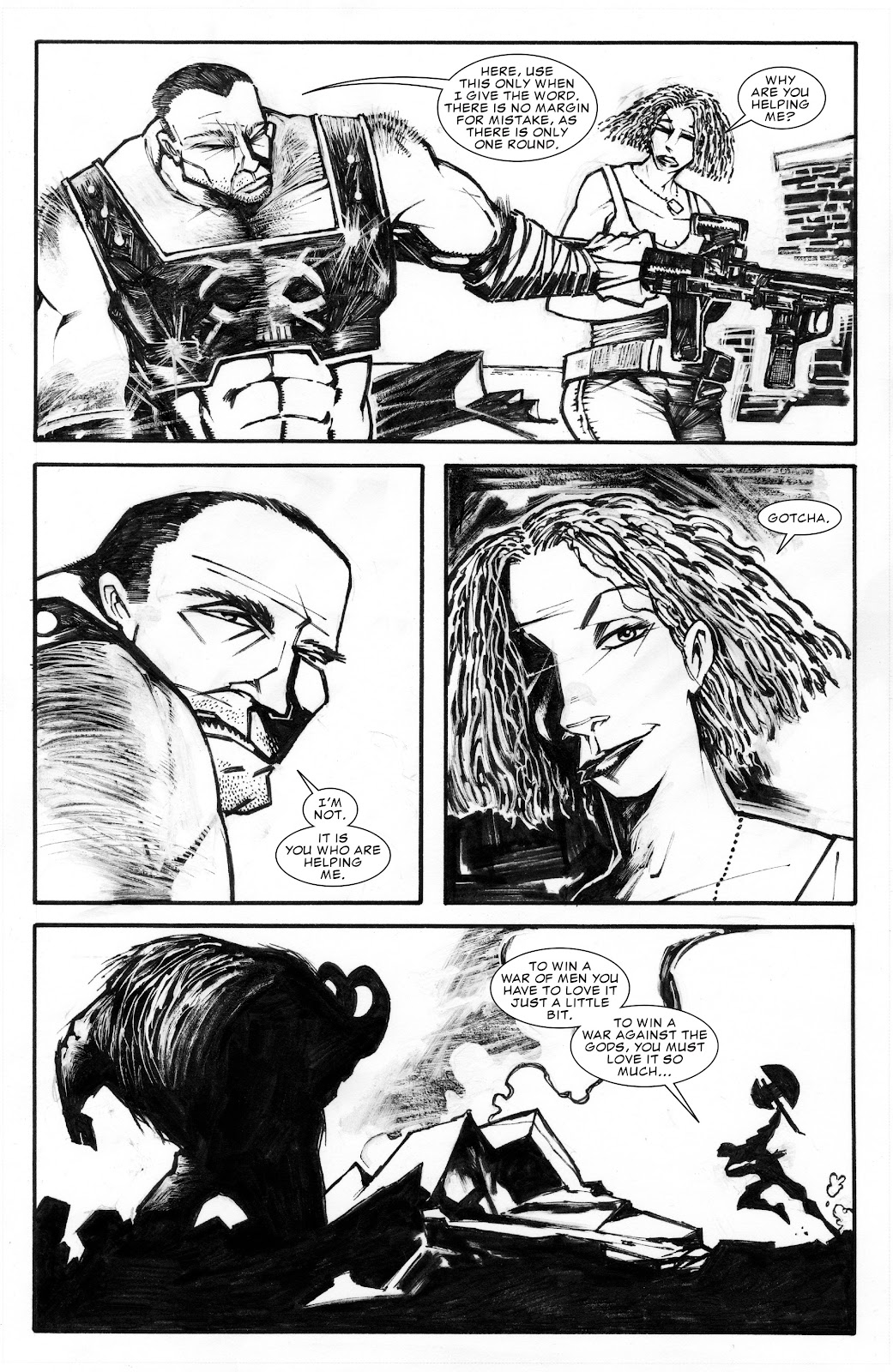 The Savage Axe of Ares (B&W) issue Full - Page 38