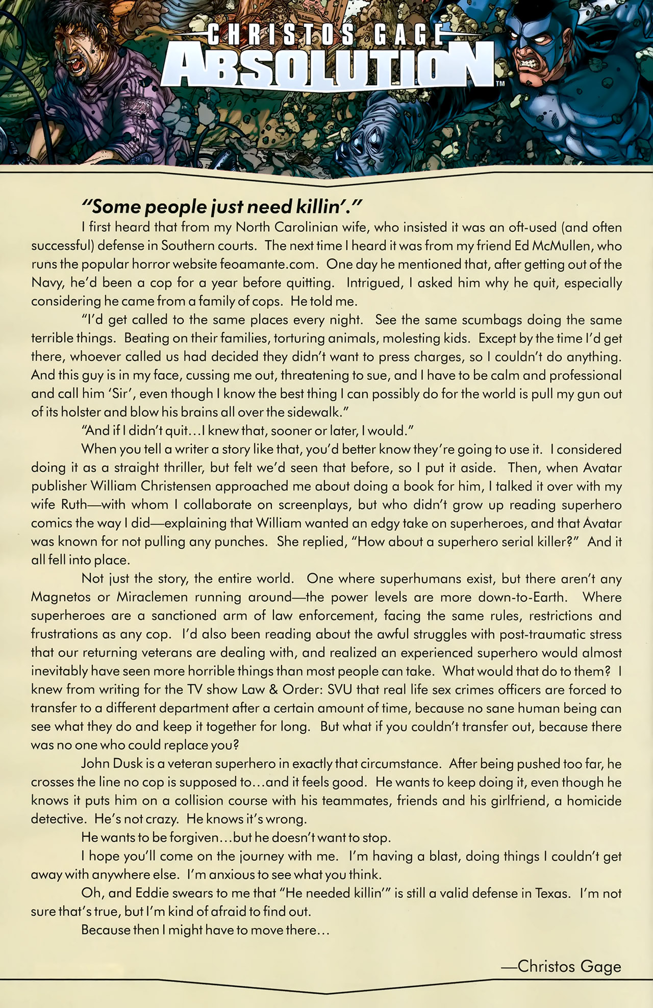 Read online Absolution comic -  Issue #0 - 14