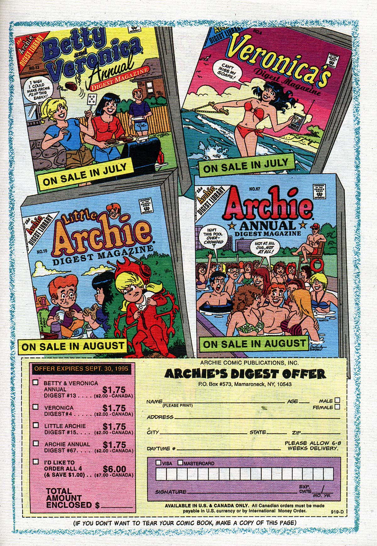 Read online Betty and Veronica Digest Magazine comic -  Issue #54 - 130