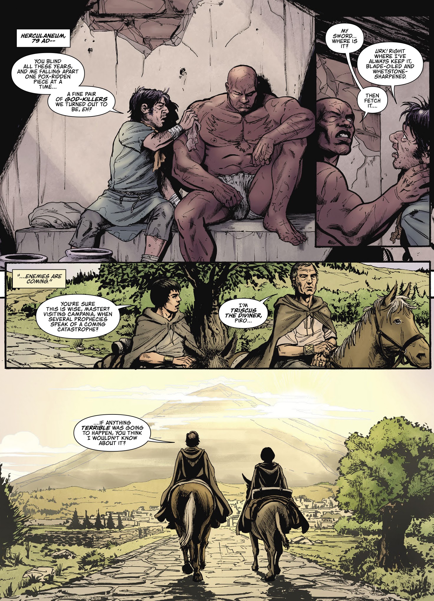 Read online Aquila: The Burning Fields comic -  Issue # TPB - 64