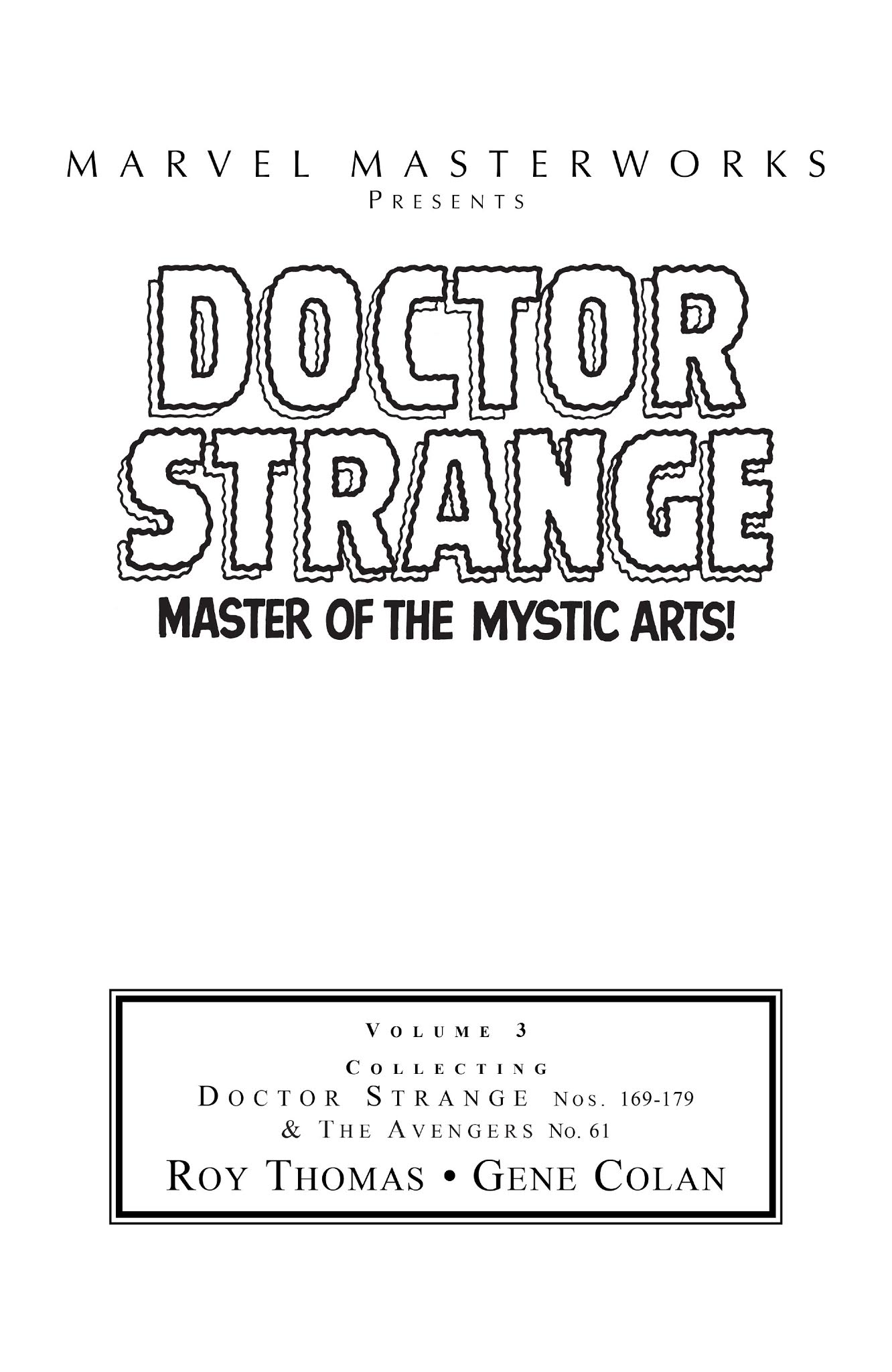 Read online Marvel Masterworks: Doctor Strange comic -  Issue # TPB 3 (Part 1) - 2