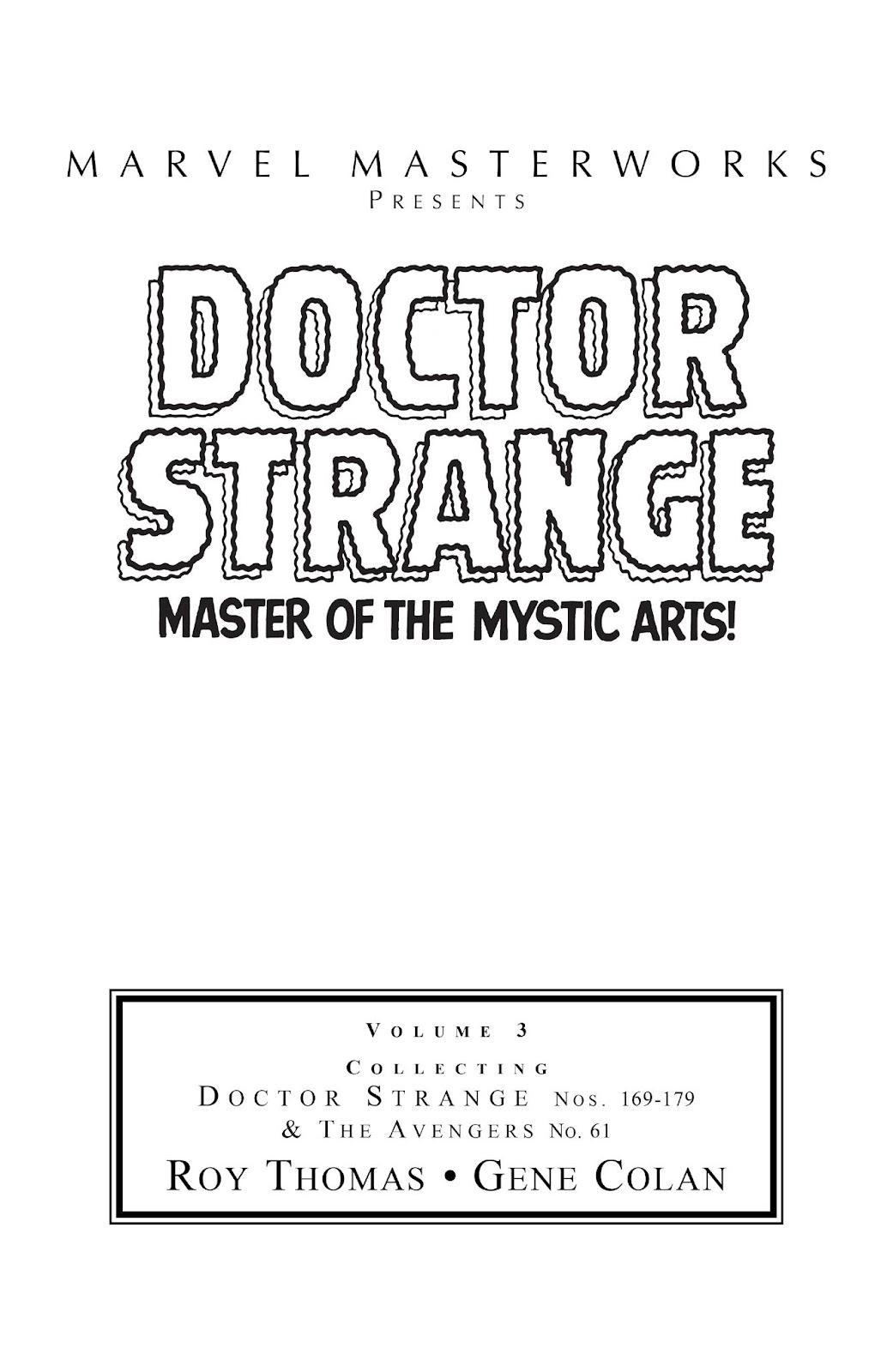 Marvel Masterworks: Doctor Strange issue TPB 3 (Part 1) - Page 2