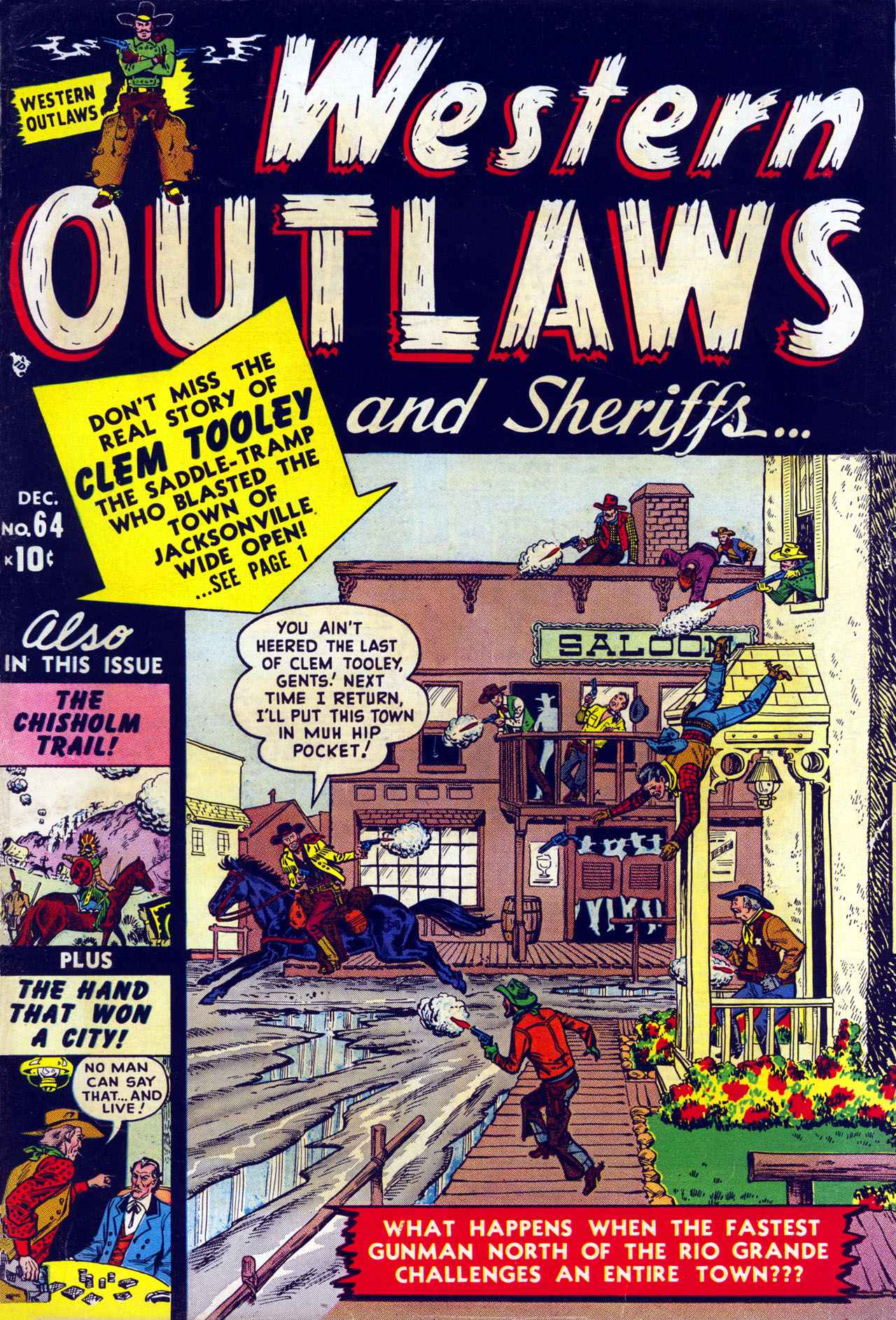 Read online Western Outlaws and Sheriffs comic -  Issue #64 - 1