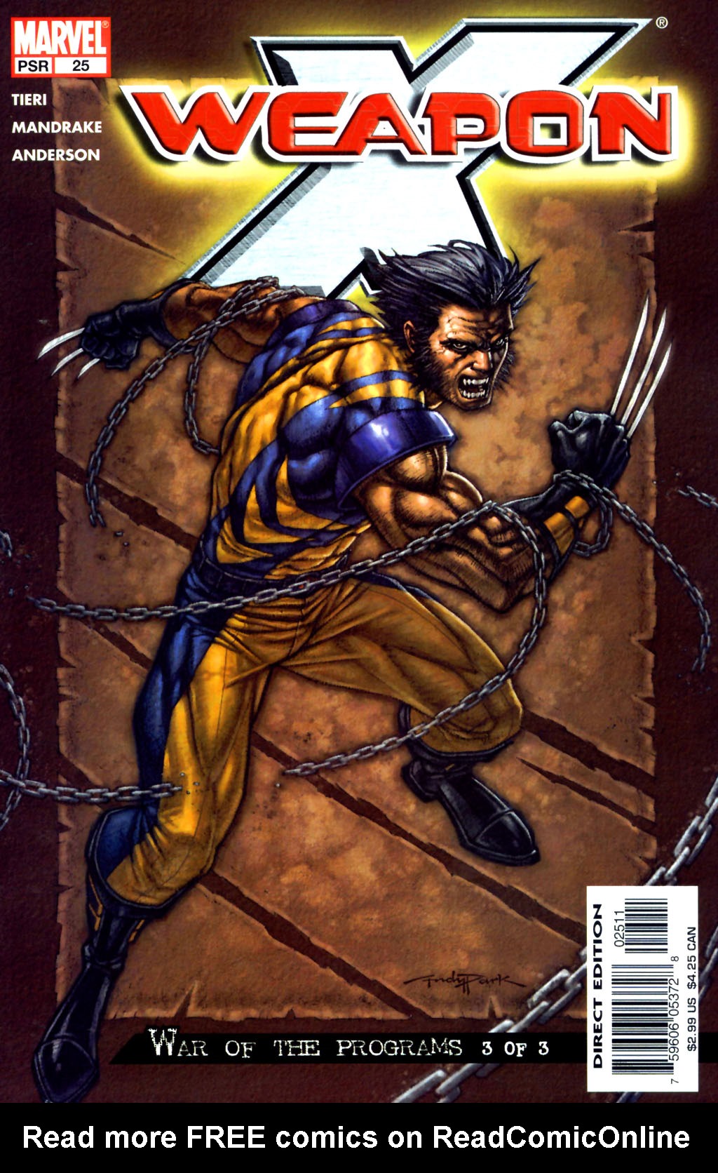 Read online Weapon X (2002) comic -  Issue #25 - 1