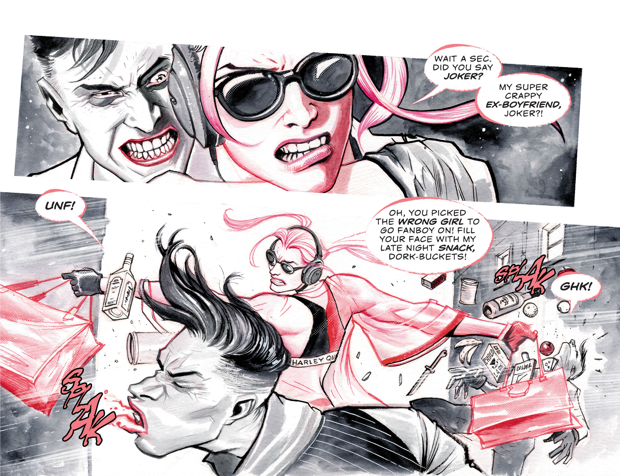 Read online Harley Quinn Black   White   Red comic -  Issue #4 - 5