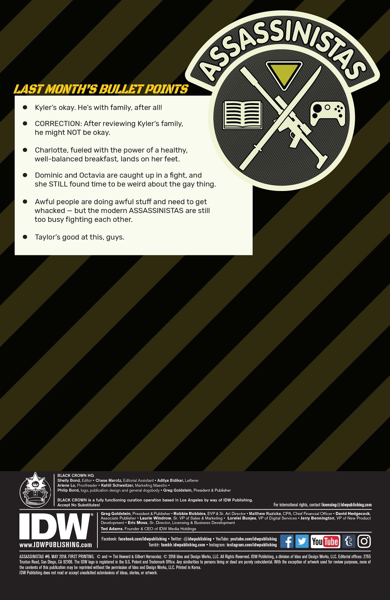 Read online Assassinistas comic -  Issue #6 - 2