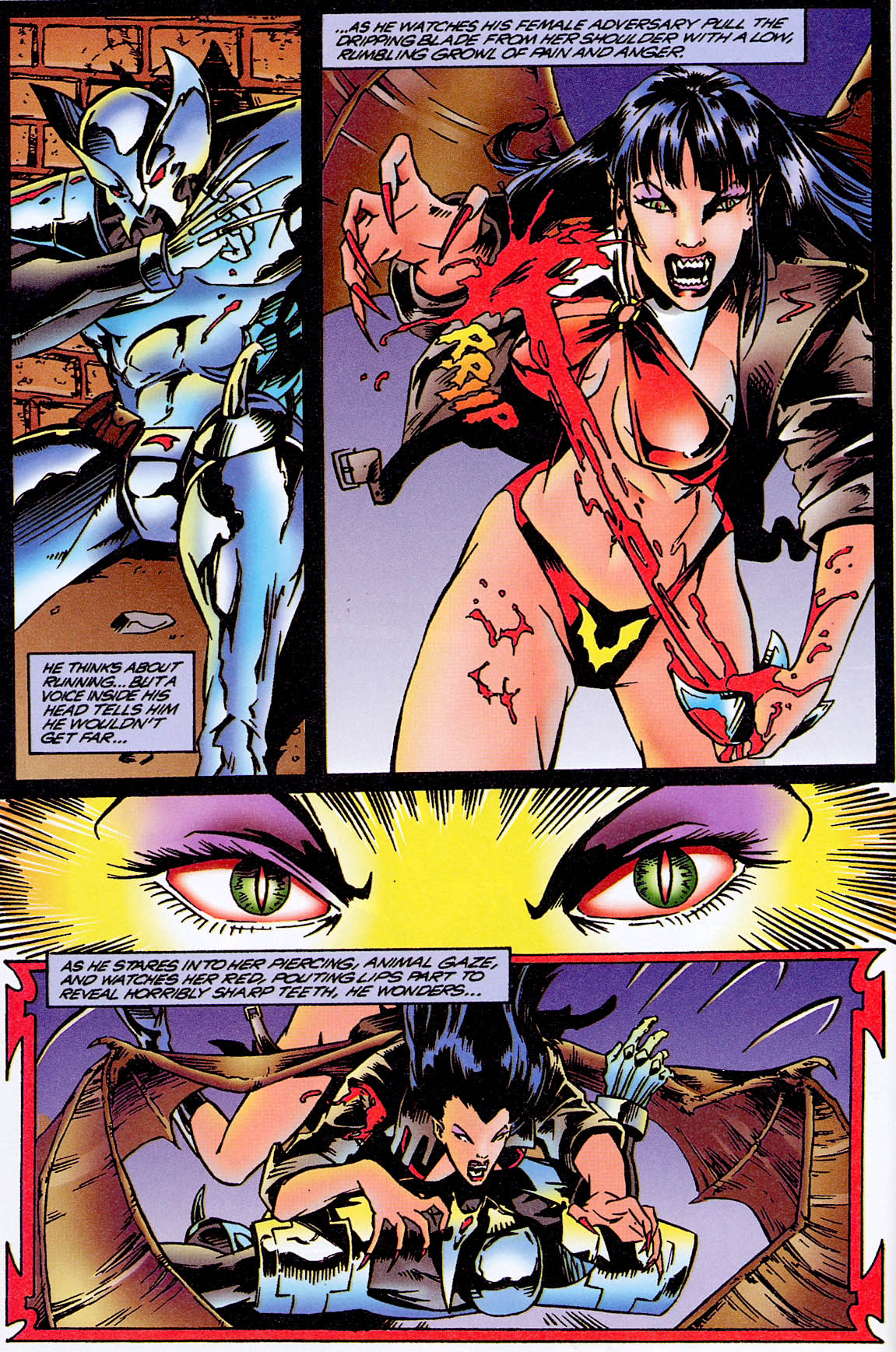 Read online Vampirella/Shadowhawk: Creatures of the Night comic -  Issue # Full - 28