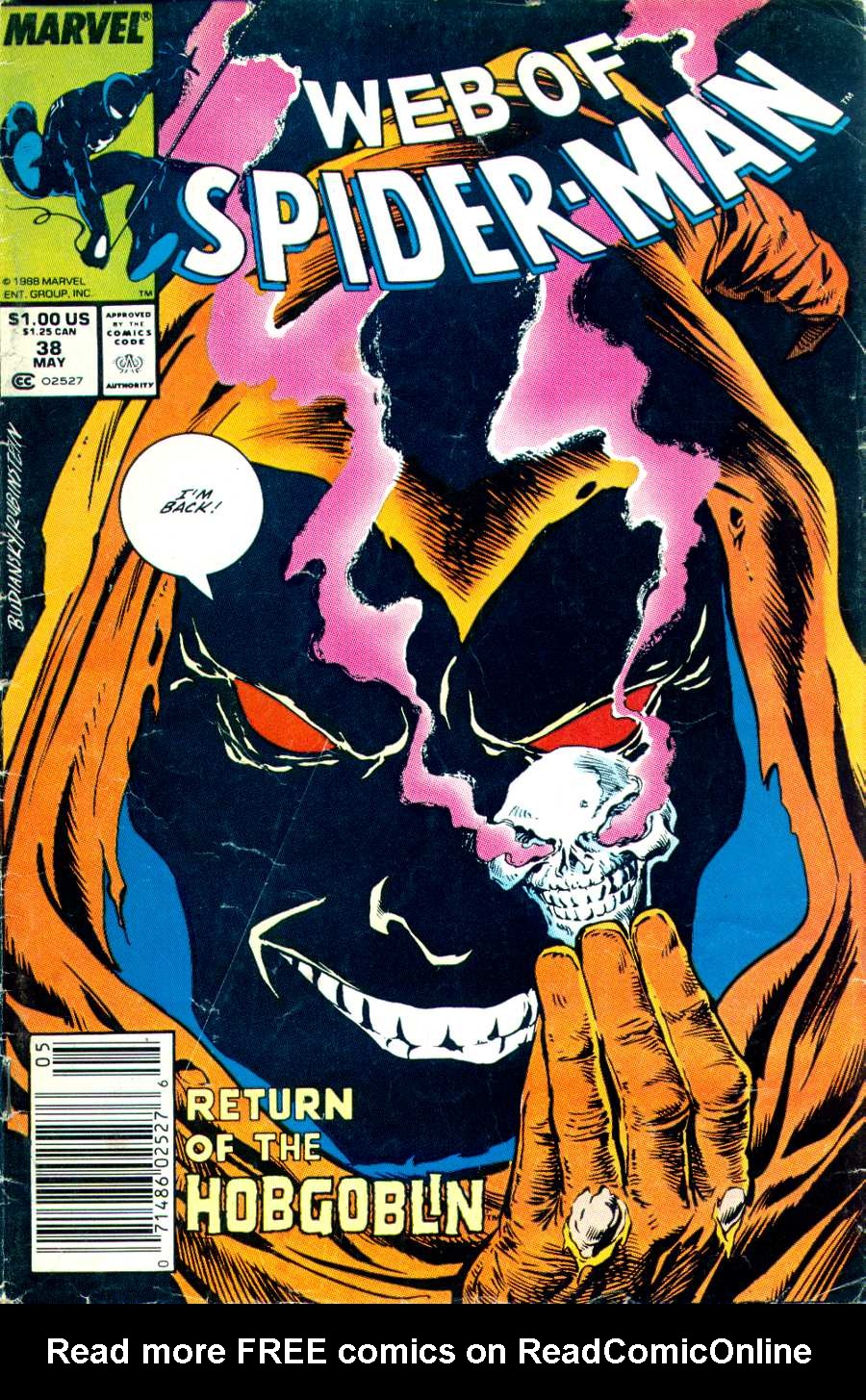 Read online Web of Spider-Man (1985) comic -  Issue #38 - 1
