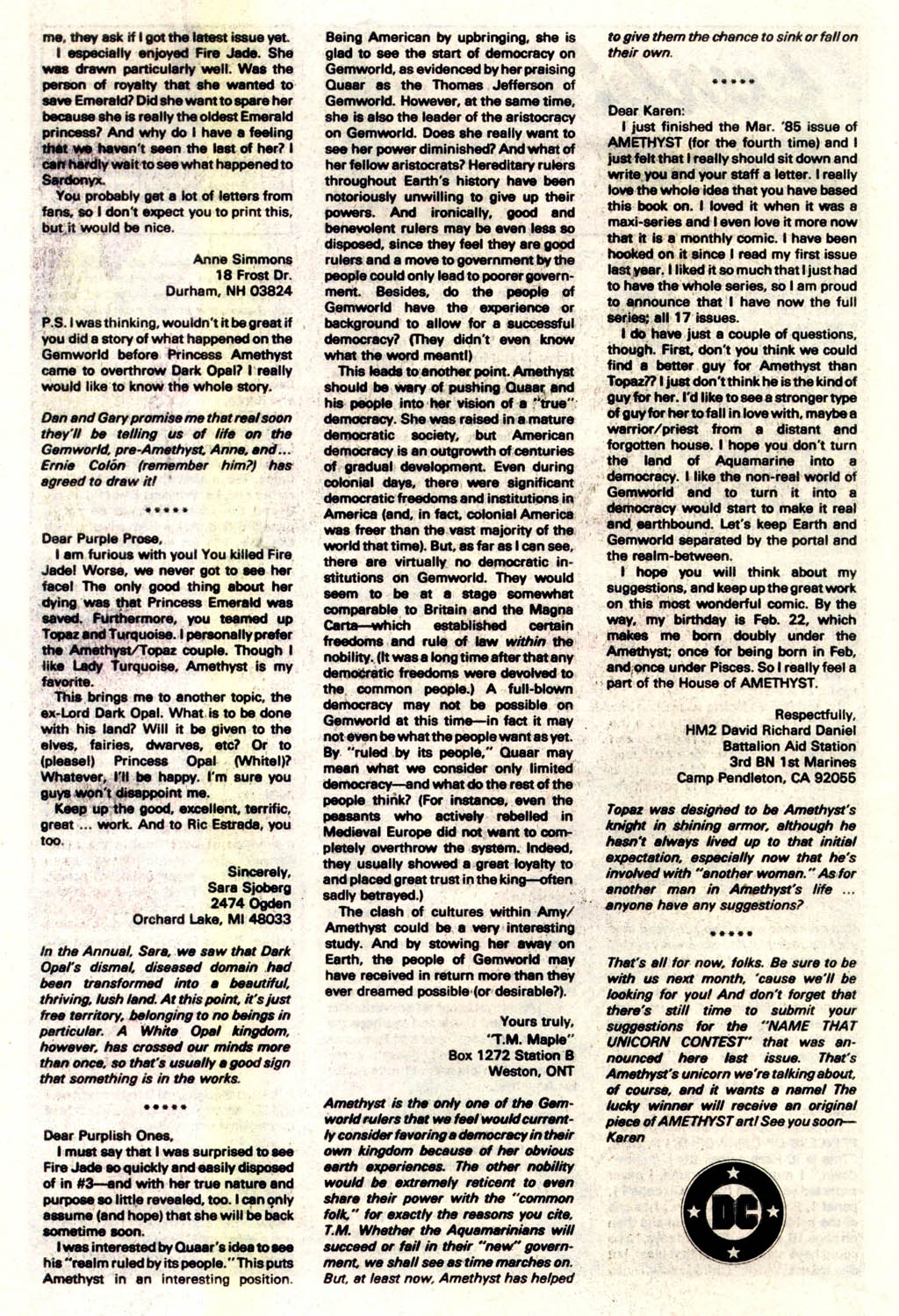 Read online Amethyst (1985) comic -  Issue #6 - 26