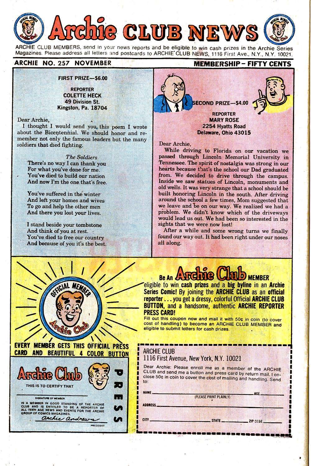 Read online Archie (1960) comic -  Issue #257 - 26