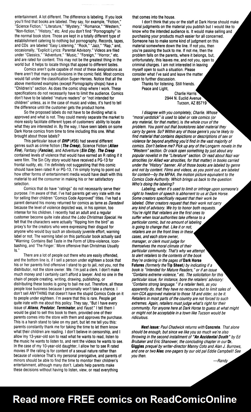 Read online Dark Horse Presents (1986) comic -  Issue #65 - 16