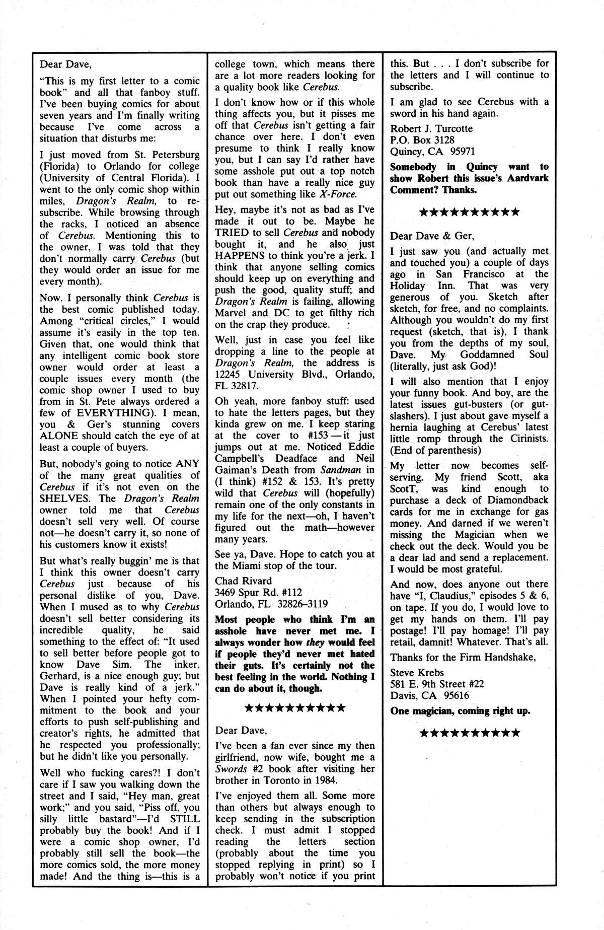 Read online Cerebus comic -  Issue #156 - 25