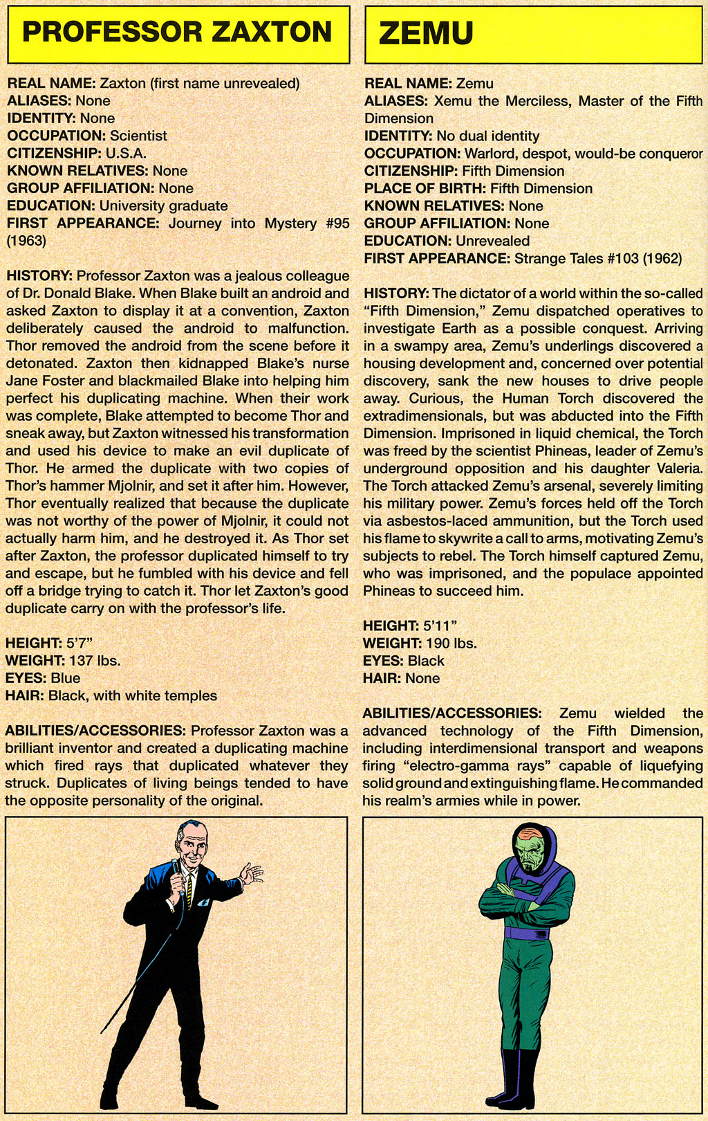 Read online The Marvel Legacy:  The 1960s-1990s Handbook comic -  Issue # Full - 64