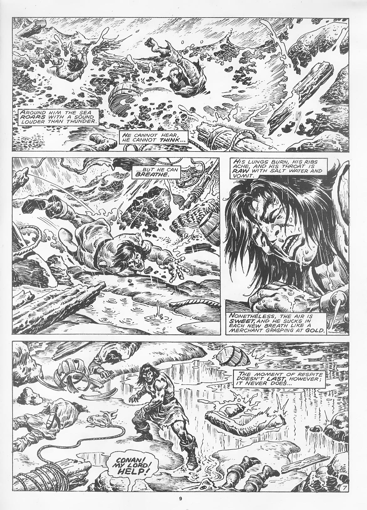 Read online The Savage Sword Of Conan comic -  Issue #166 - 11