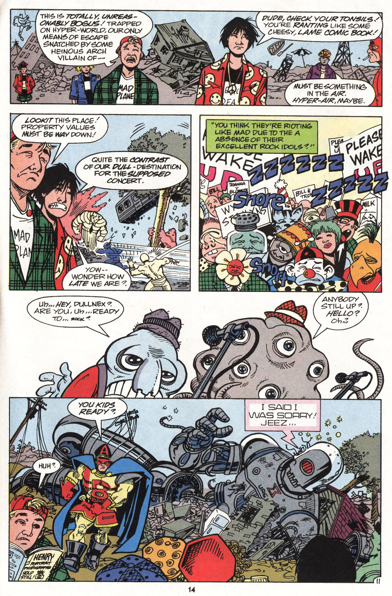 Read online Bill & Ted's Excellent Comic Book comic -  Issue #10 - 15