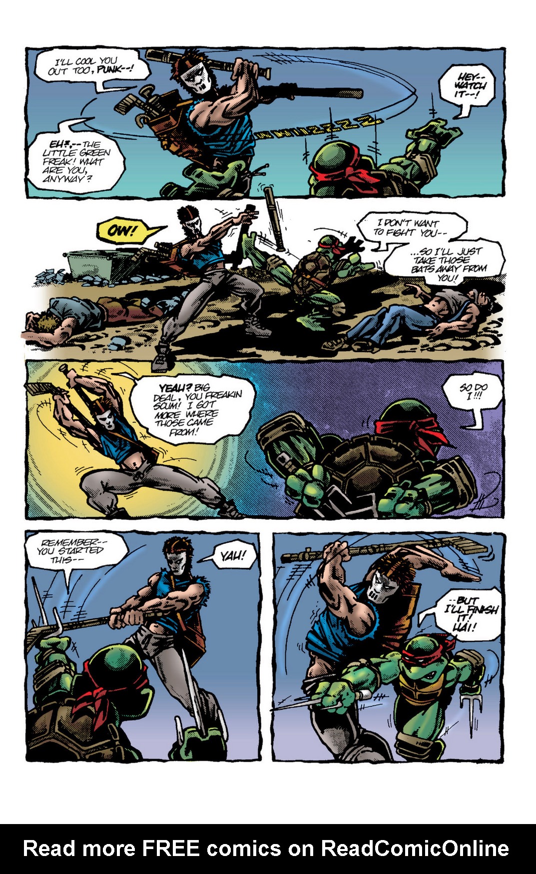 Read online Teenage Mutant Ninja Turtles Color Classics: Raphael Micro-Series One-Shot comic -  Issue # Full - 13