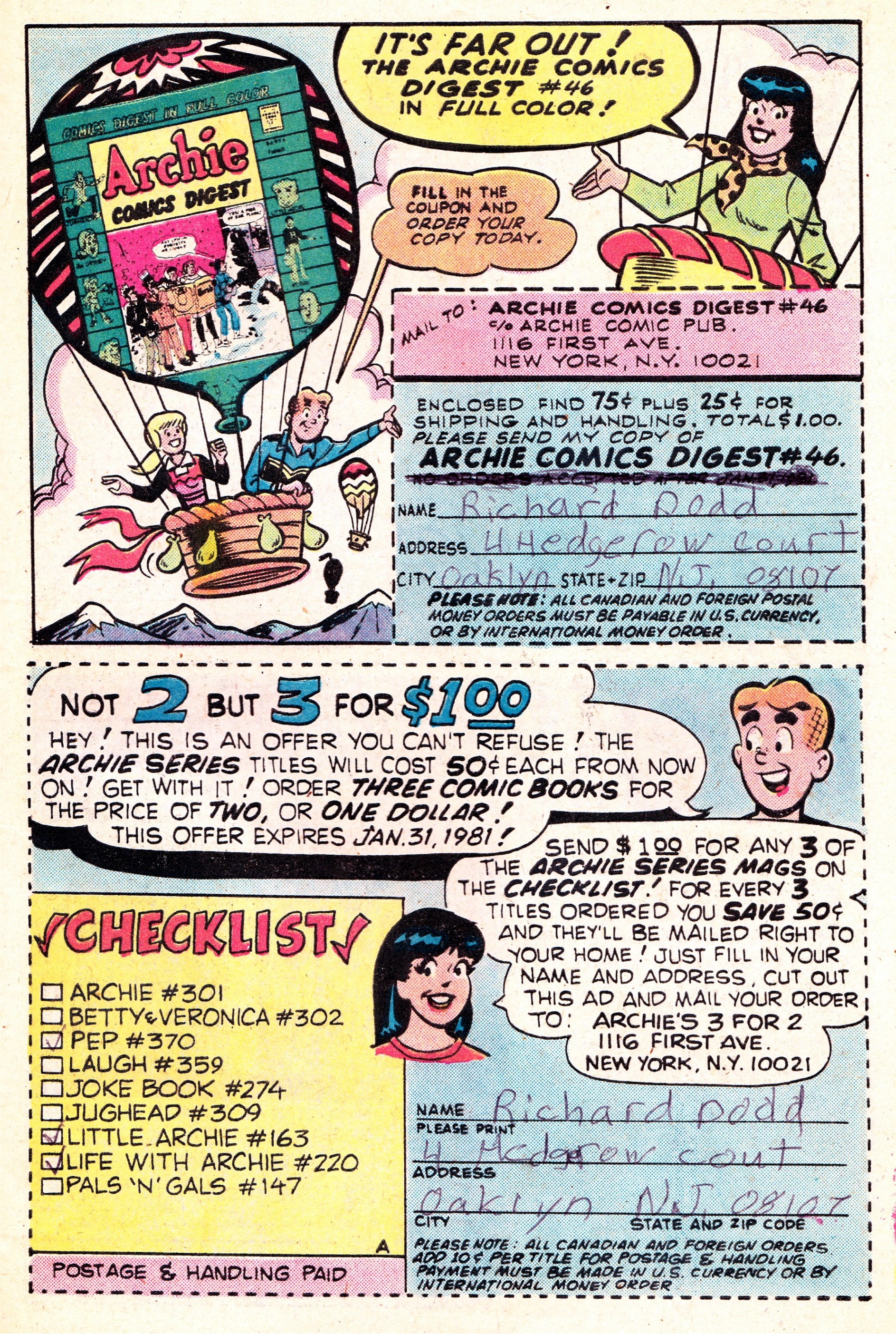 Read online Archie's TV Laugh-Out comic -  Issue #80 - 27