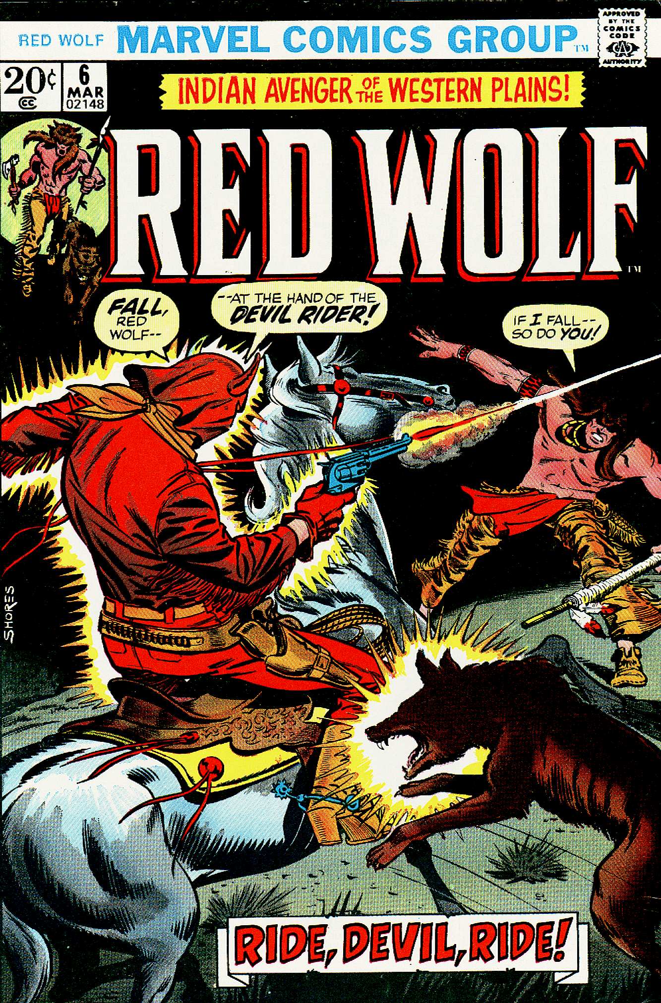 Read online Red Wolf (1972) comic -  Issue #6 - 1