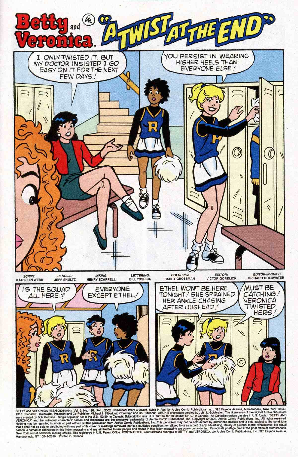 Read online Archie's Girls Betty and Veronica comic -  Issue #180 - 2