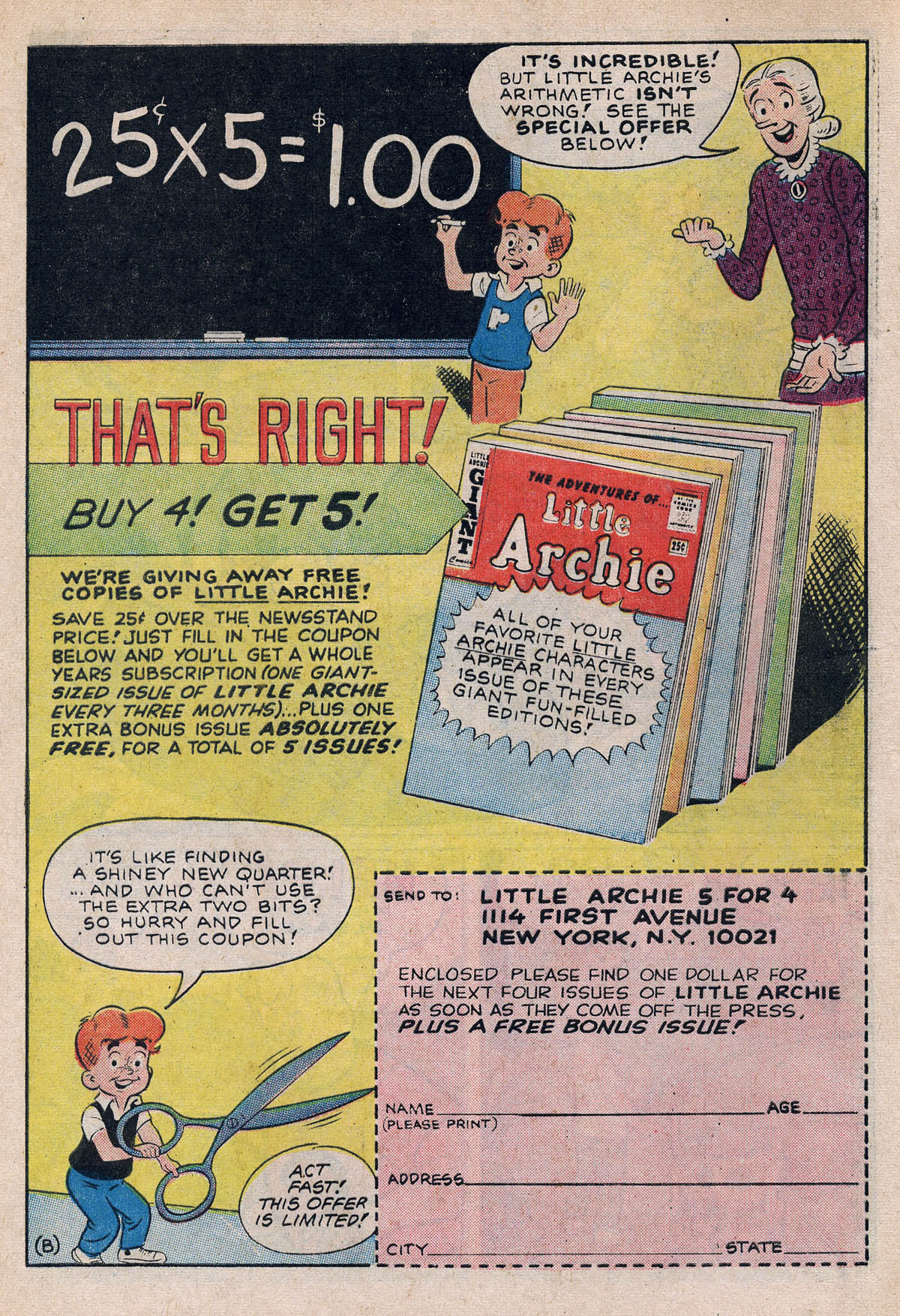 Read online The Adventures of Little Archie comic -  Issue #39 - 62