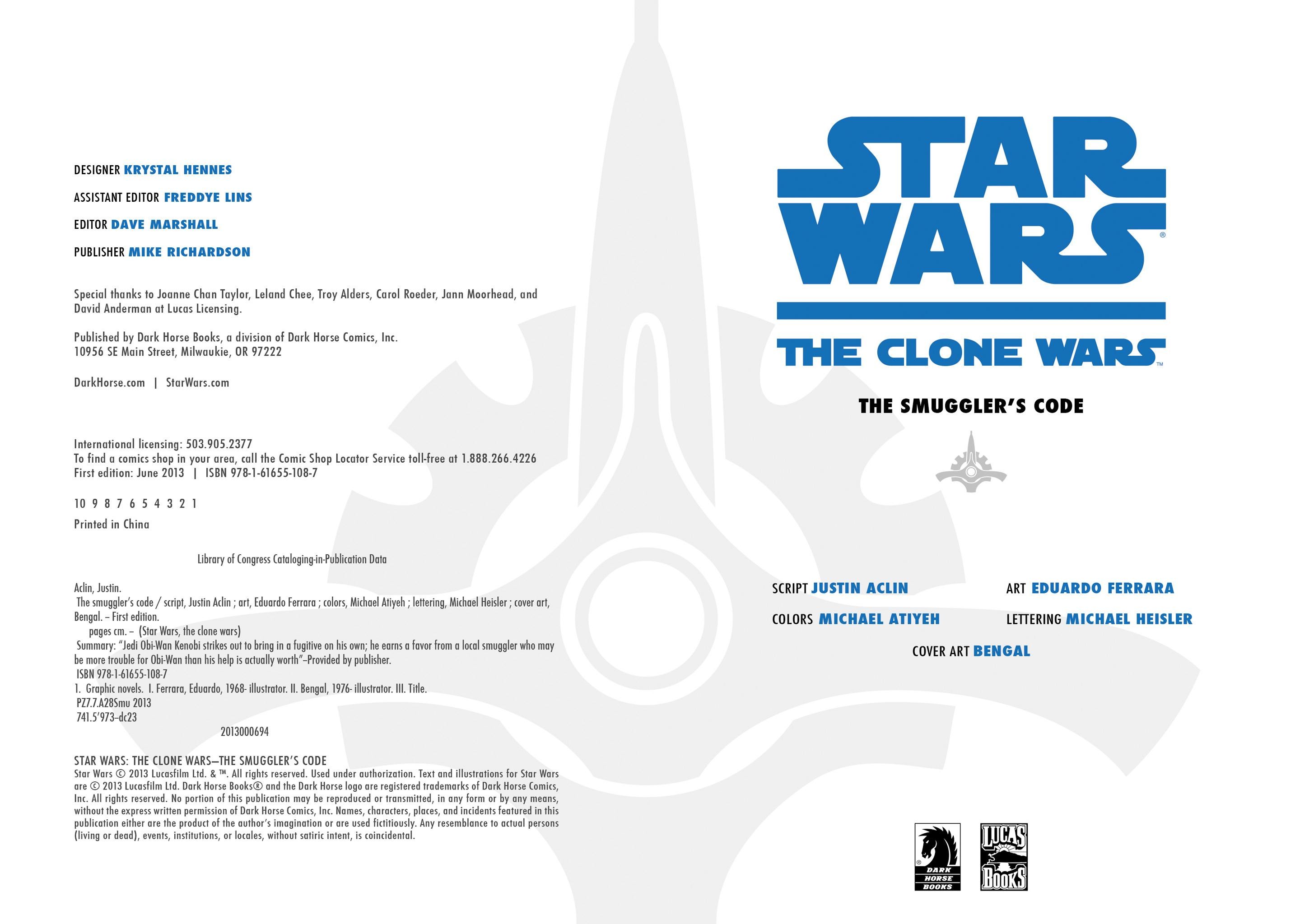 Read online Star Wars: The Clone Wars - The Smuggler's Code comic -  Issue # Full - 3