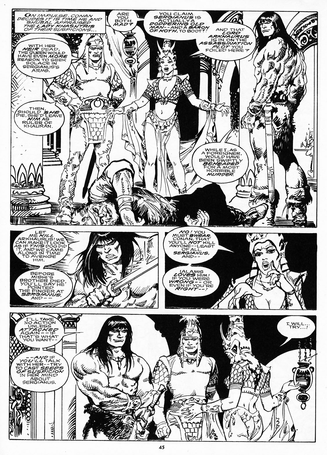 Read online The Savage Sword Of Conan comic -  Issue #218 - 43