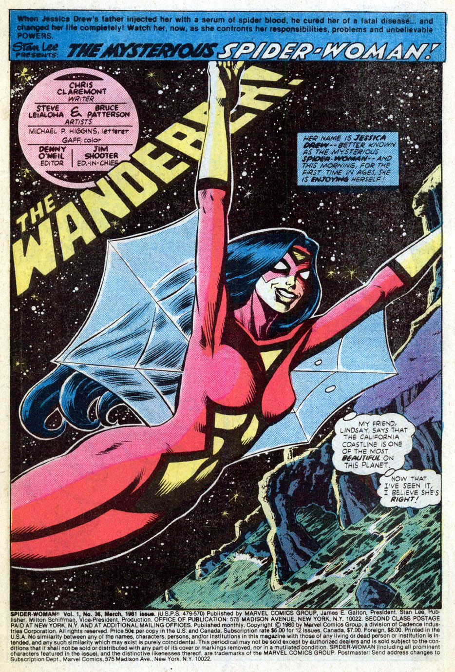 Read online Spider-Woman (1978) comic -  Issue #36 - 2