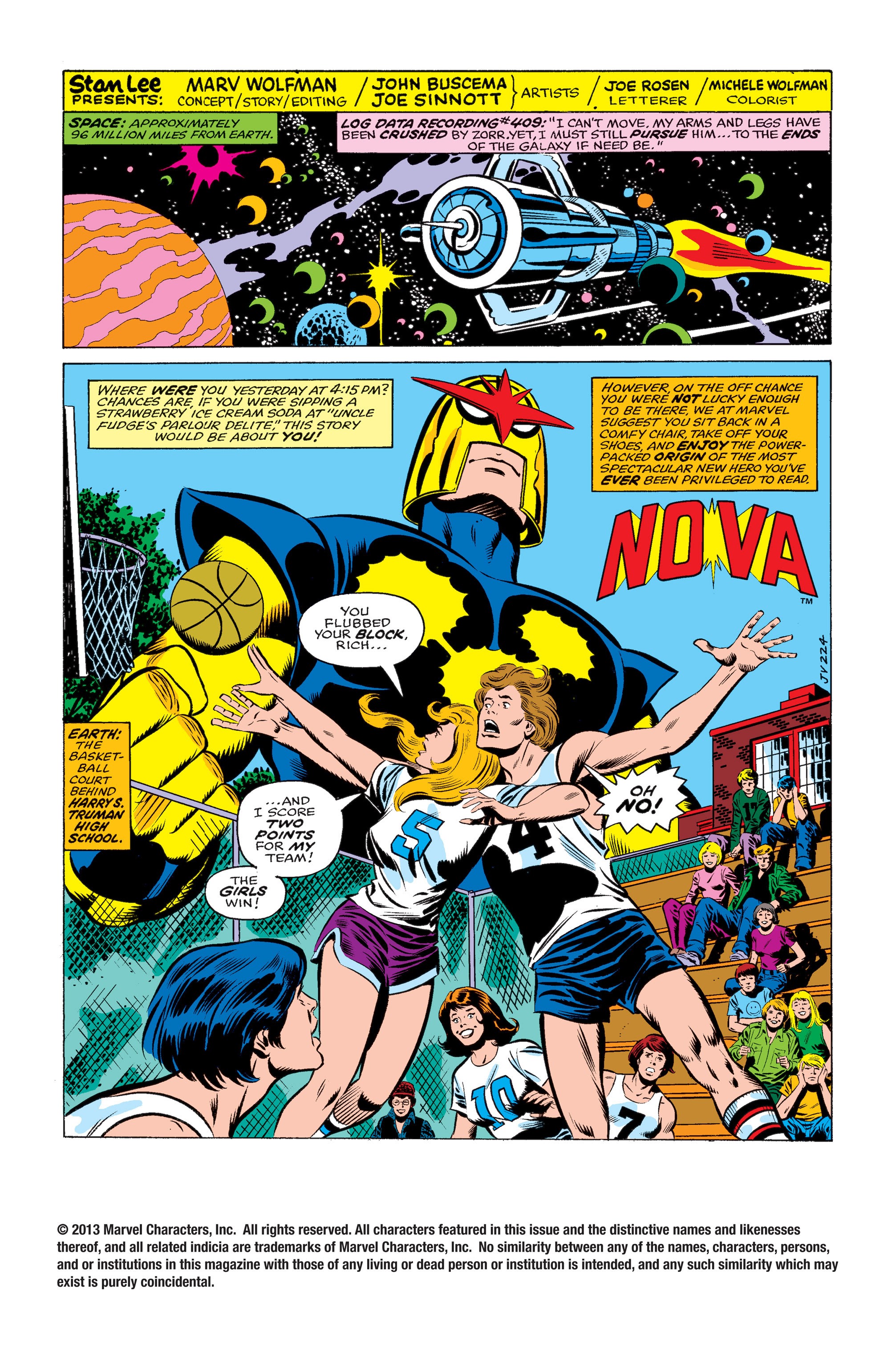 Read online Nova (1976) comic -  Issue #1 - 2