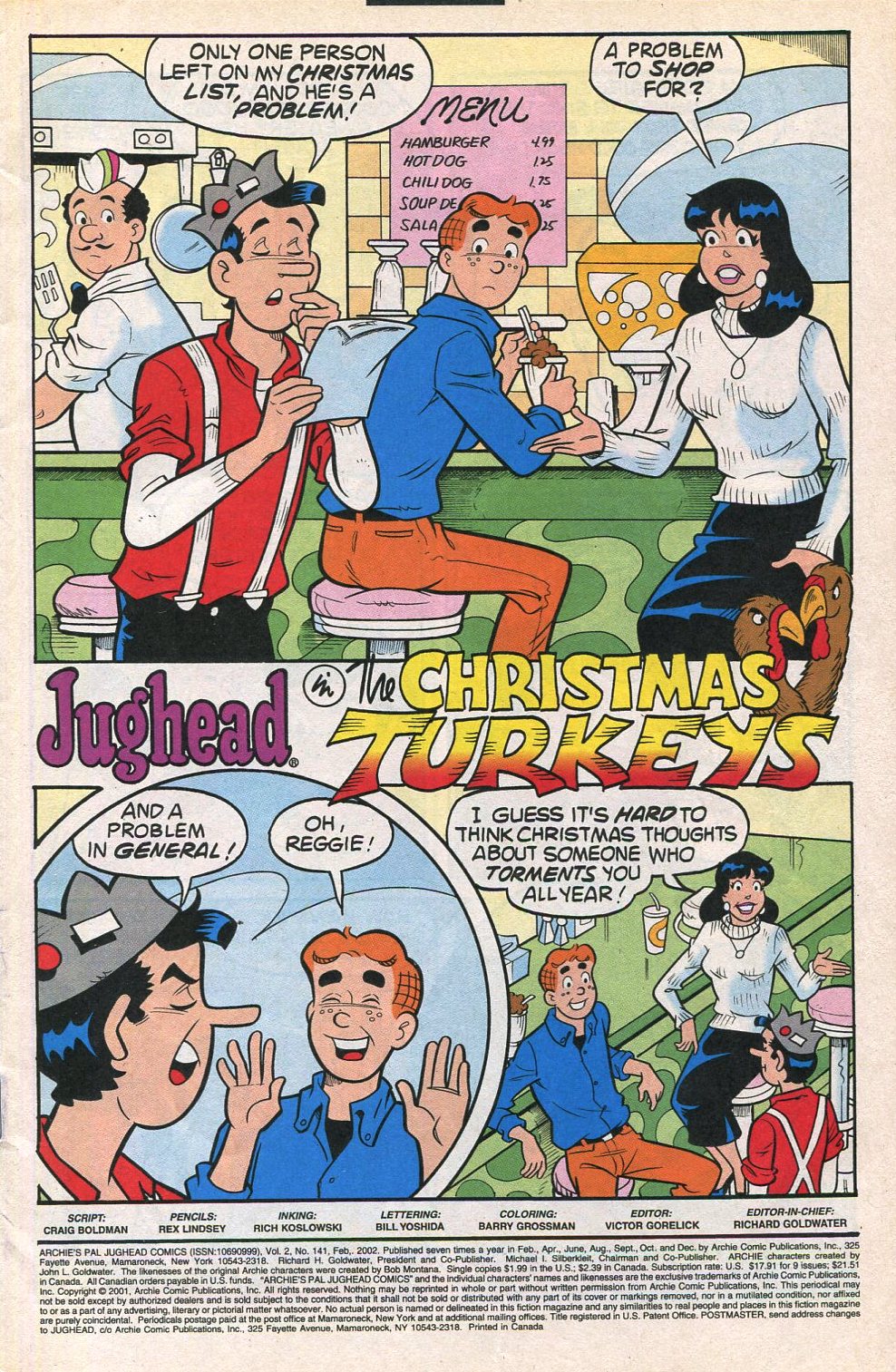 Archie's Pal Jughead Comics issue 141 - Page 3