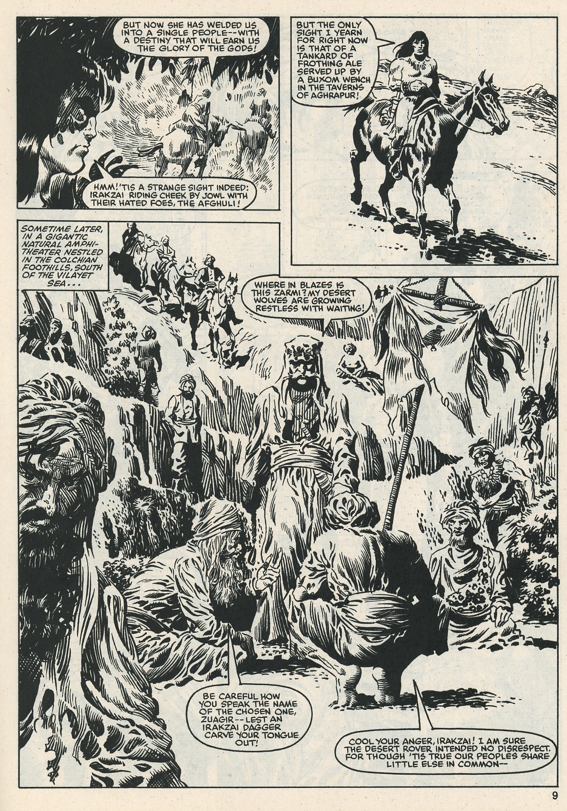 Read online The Savage Sword Of Conan comic -  Issue #112 - 9