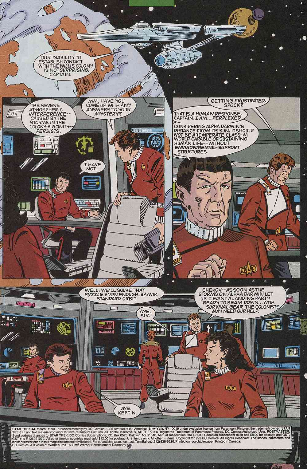 Read online Star Trek (1989) comic -  Issue #44 - 2