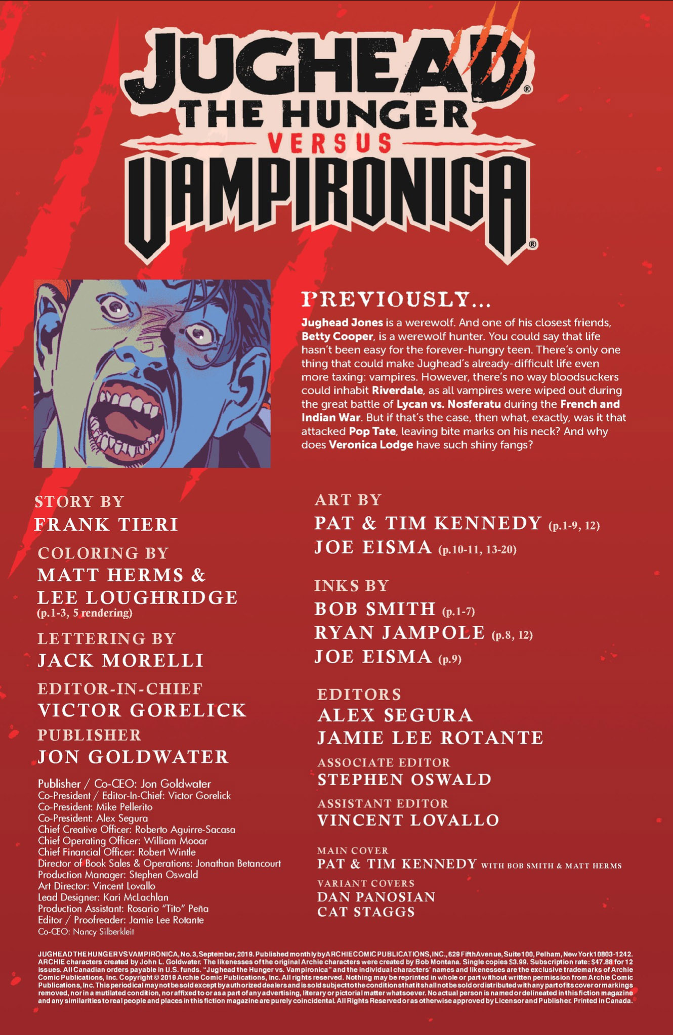 Read online Jughead the Hunger vs. Vampironica comic -  Issue #3 - 2