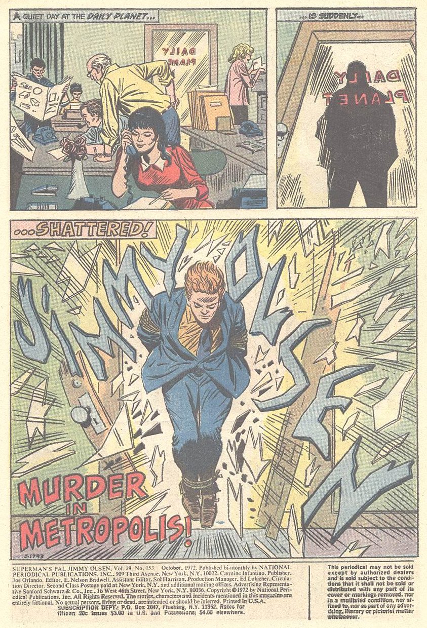 Read online Superman's Pal Jimmy Olsen comic -  Issue #153 - 2