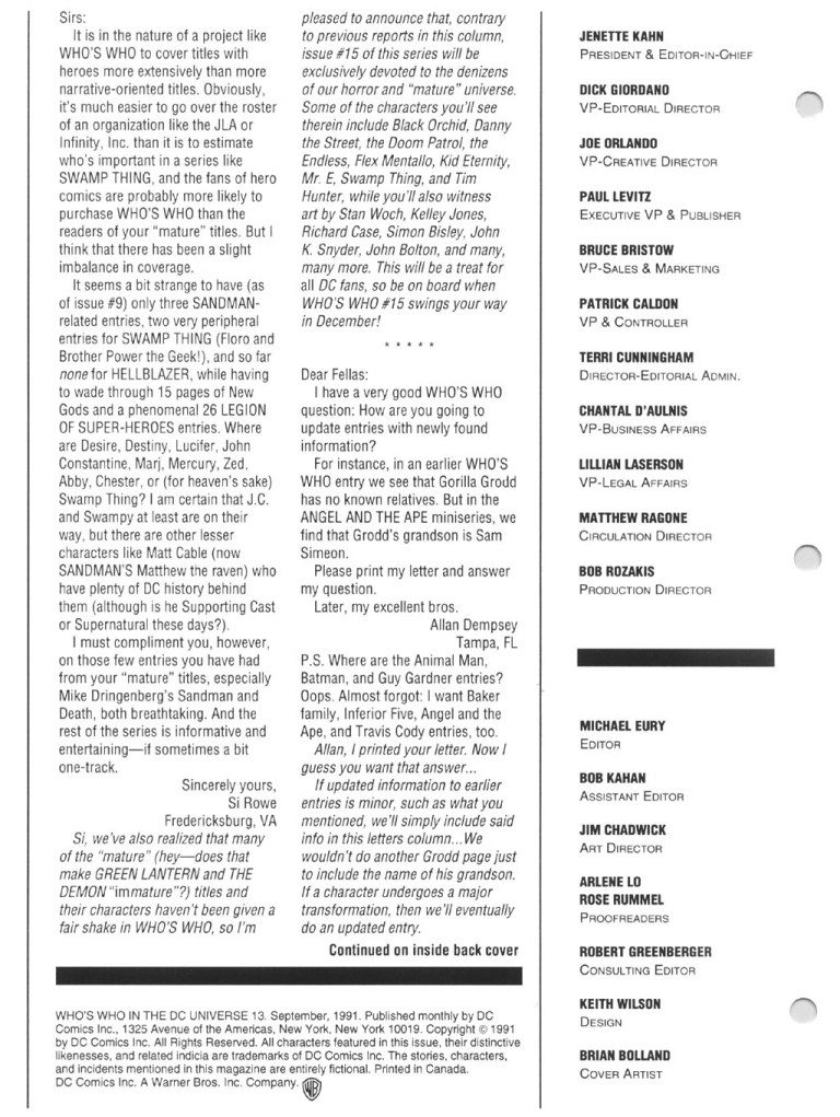 Read online Who's Who in the DC Universe comic -  Issue #13 - 2