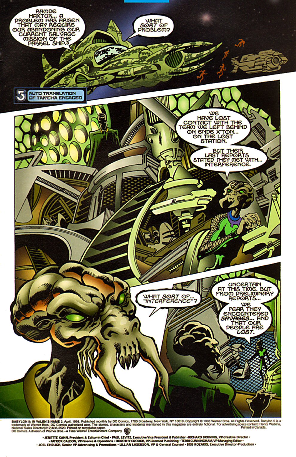 Read online Babylon 5: In Valen's Name comic -  Issue #2 - 2