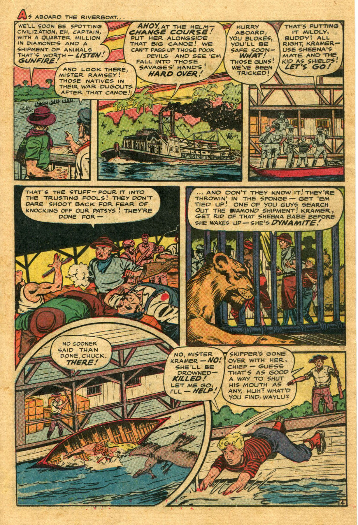 Read online Sheena, Queen of the Jungle (1942) comic -  Issue #9 - 19
