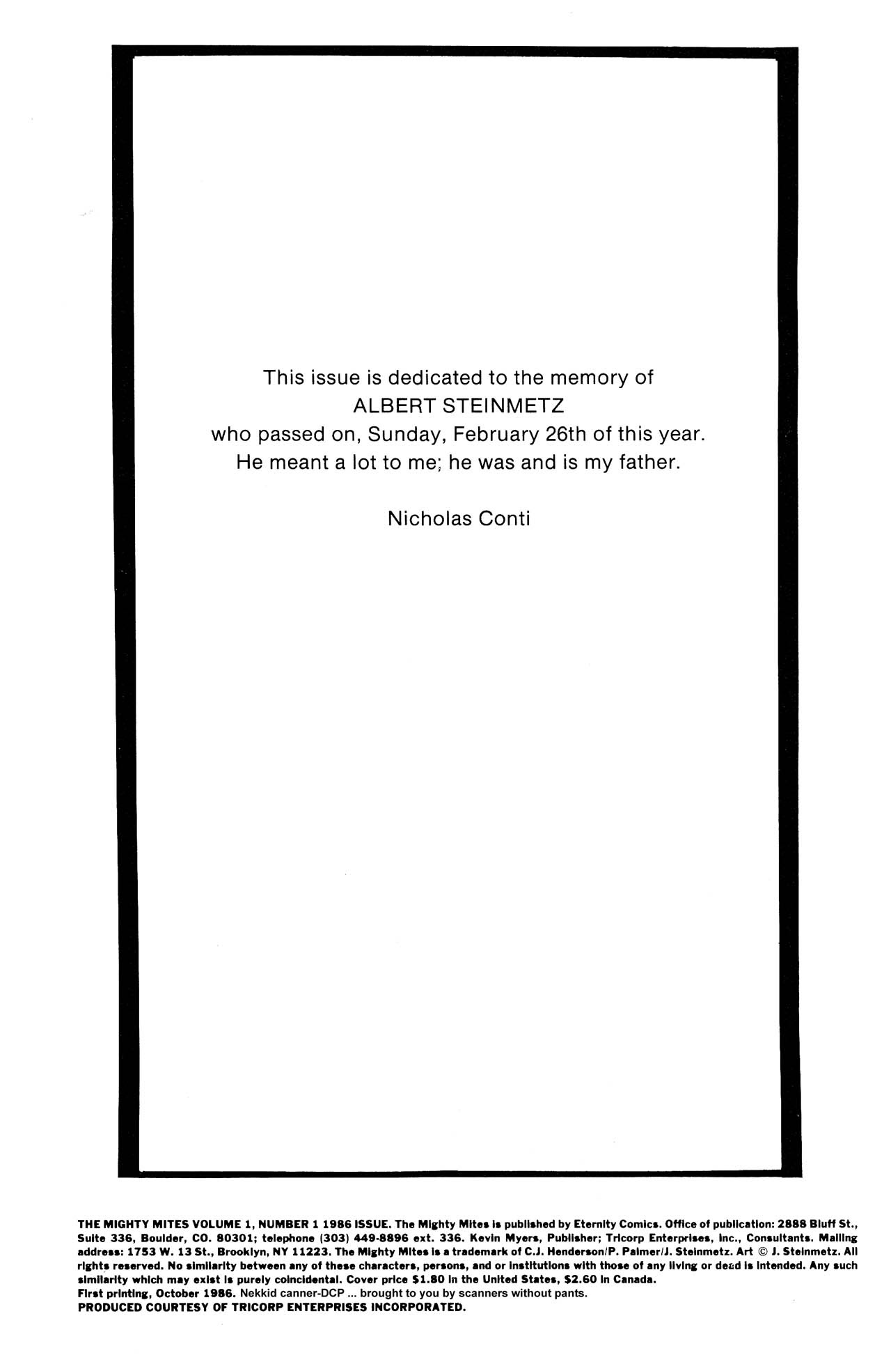 Read online The Mighty Mites comic -  Issue #1 - 2