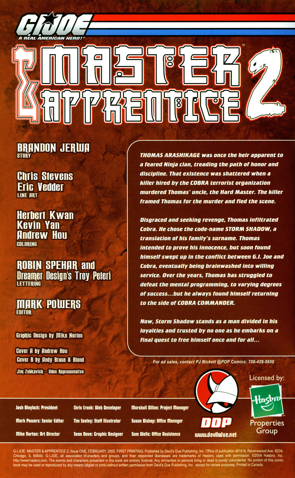 G.I. Joe: Master & Apprentice 2 Issue #1 #1 - English 2
