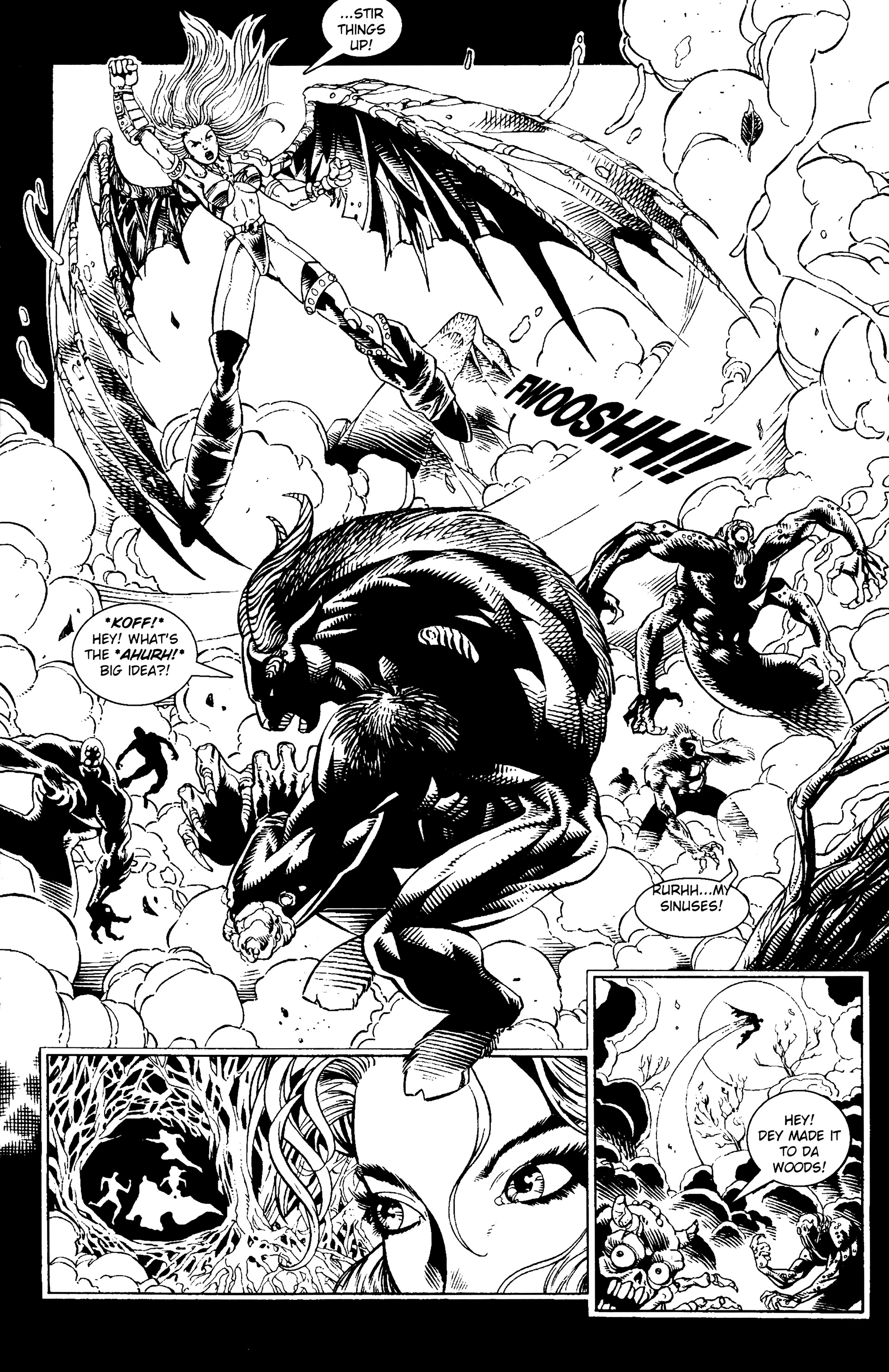 Read online Warrior Nun: Black & White comic -  Issue #11 - 10