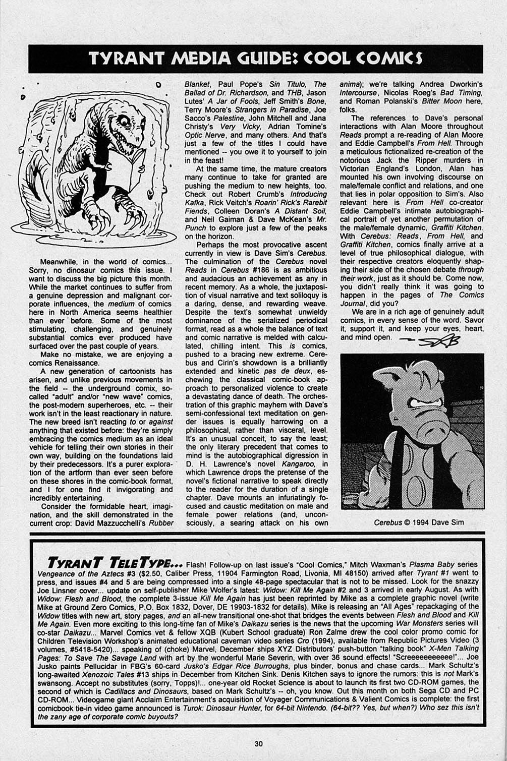 Read online S.R. Bissette's Tyrant comic -  Issue #2 - 32