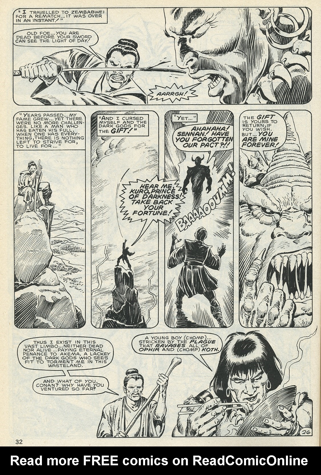 Read online The Savage Sword Of Conan comic -  Issue #132 - 32