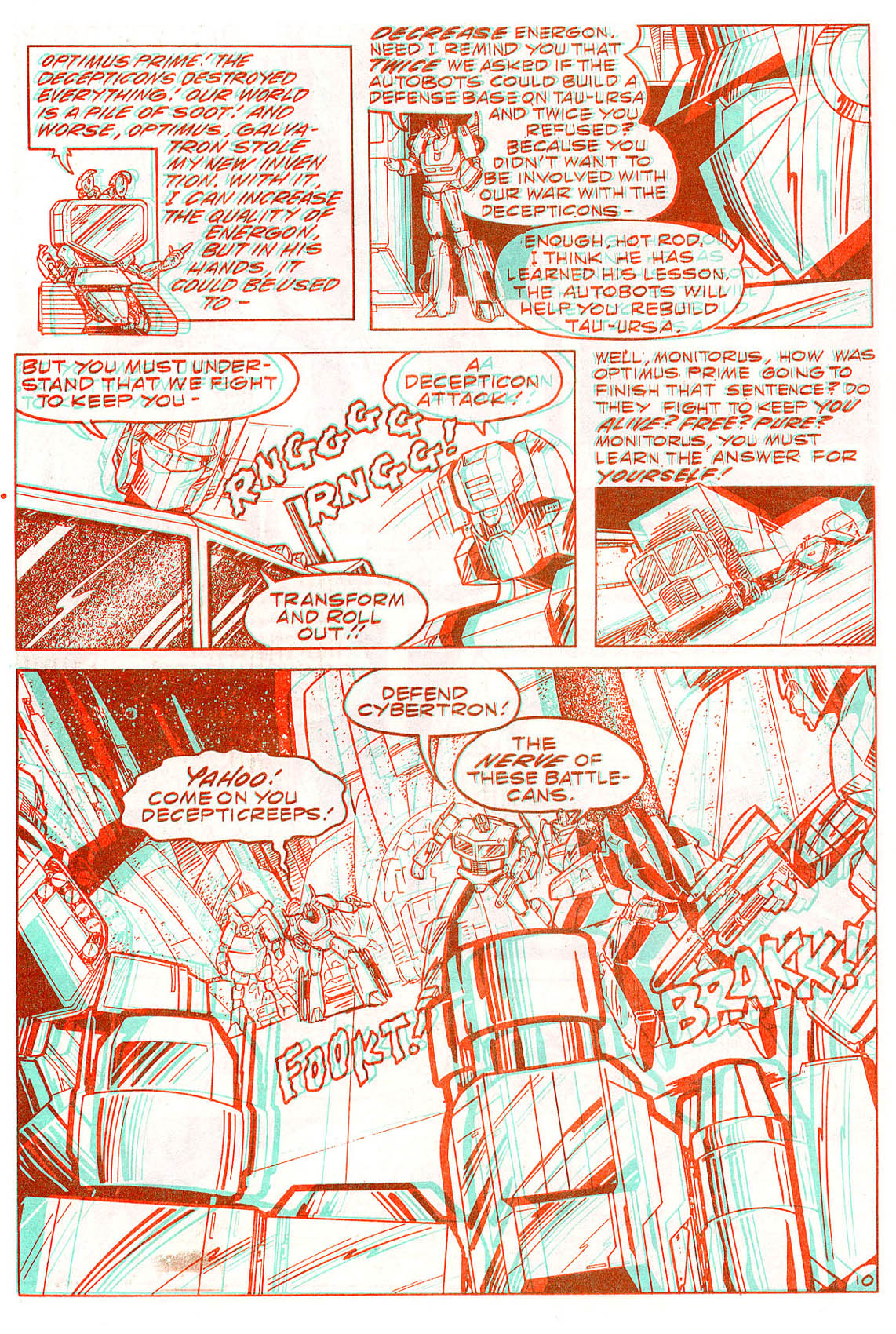 Read online The Transformers in 3-D comic -  Issue #3 - 11
