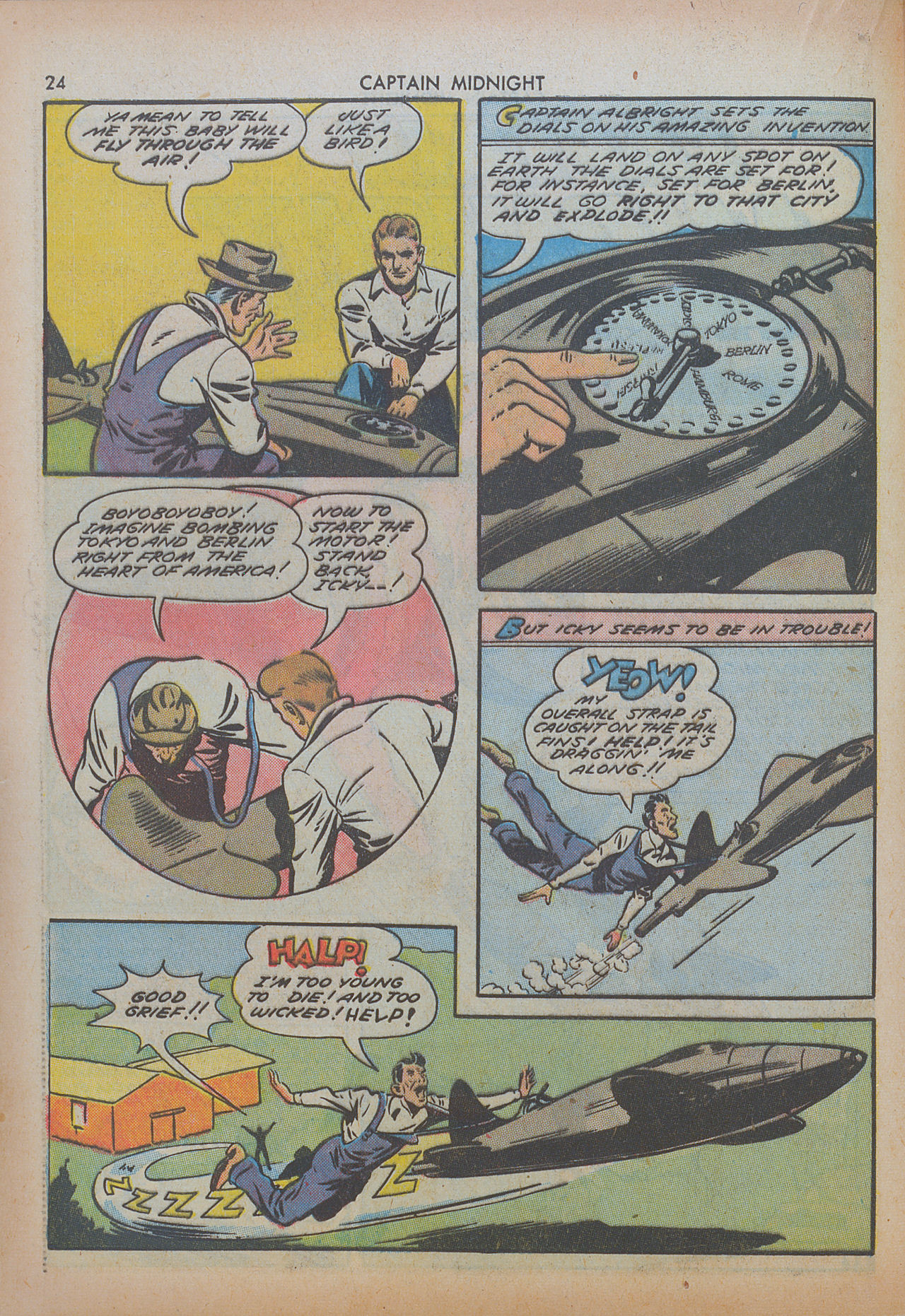 Read online Captain Midnight (1942) comic -  Issue #8 - 24