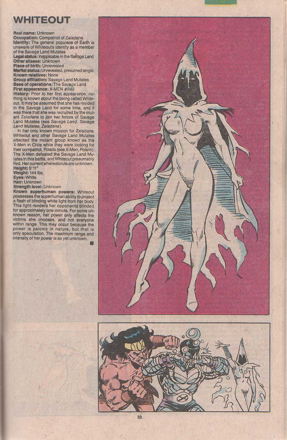 Read online The Official Handbook of the Marvel Universe: Update '89 comic -  Issue #8 - 52