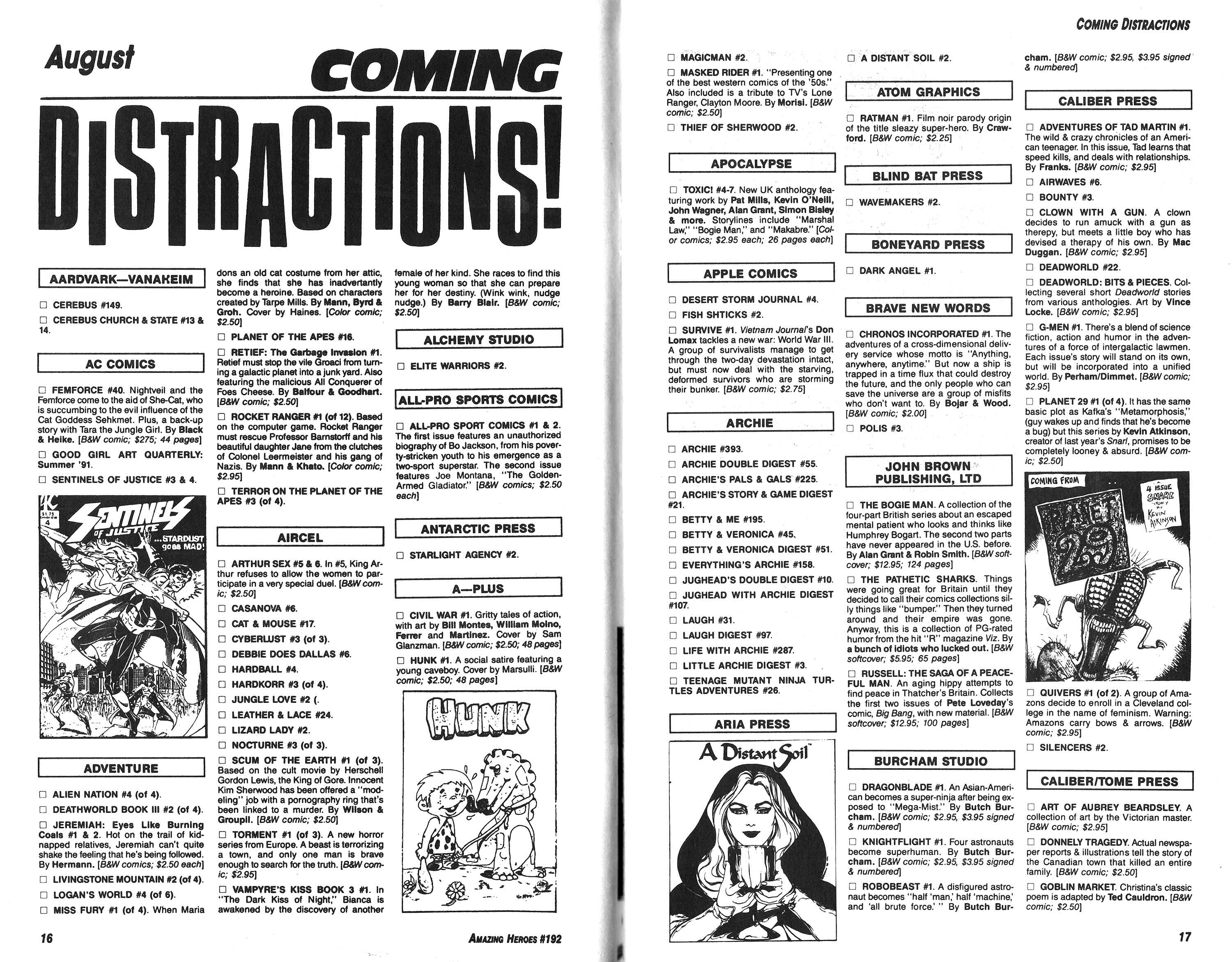 Read online Amazing Heroes comic -  Issue #192 - 9