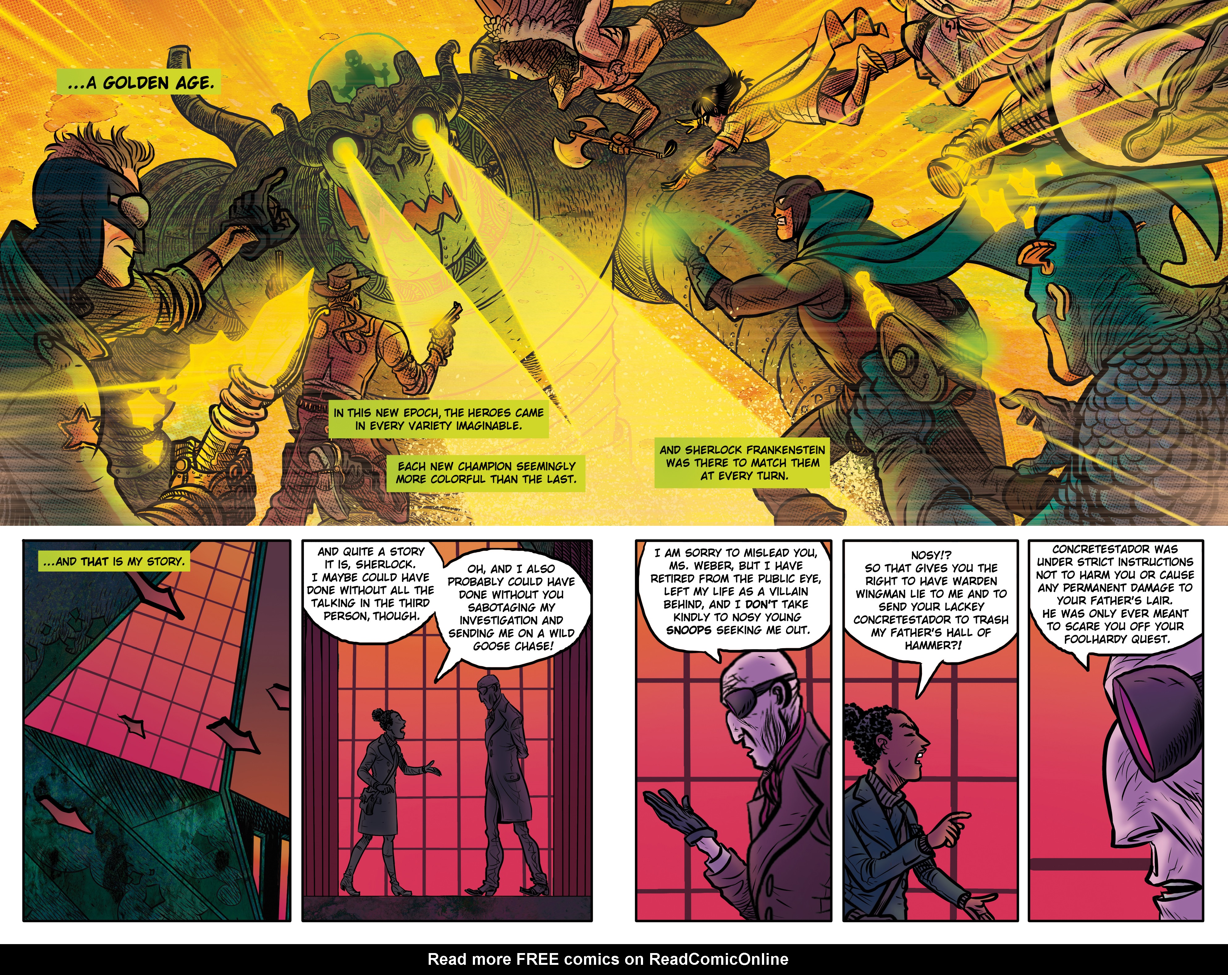 Read online Sherlock Frankenstein and the Legion of Evil comic -  Issue #4 - 8
