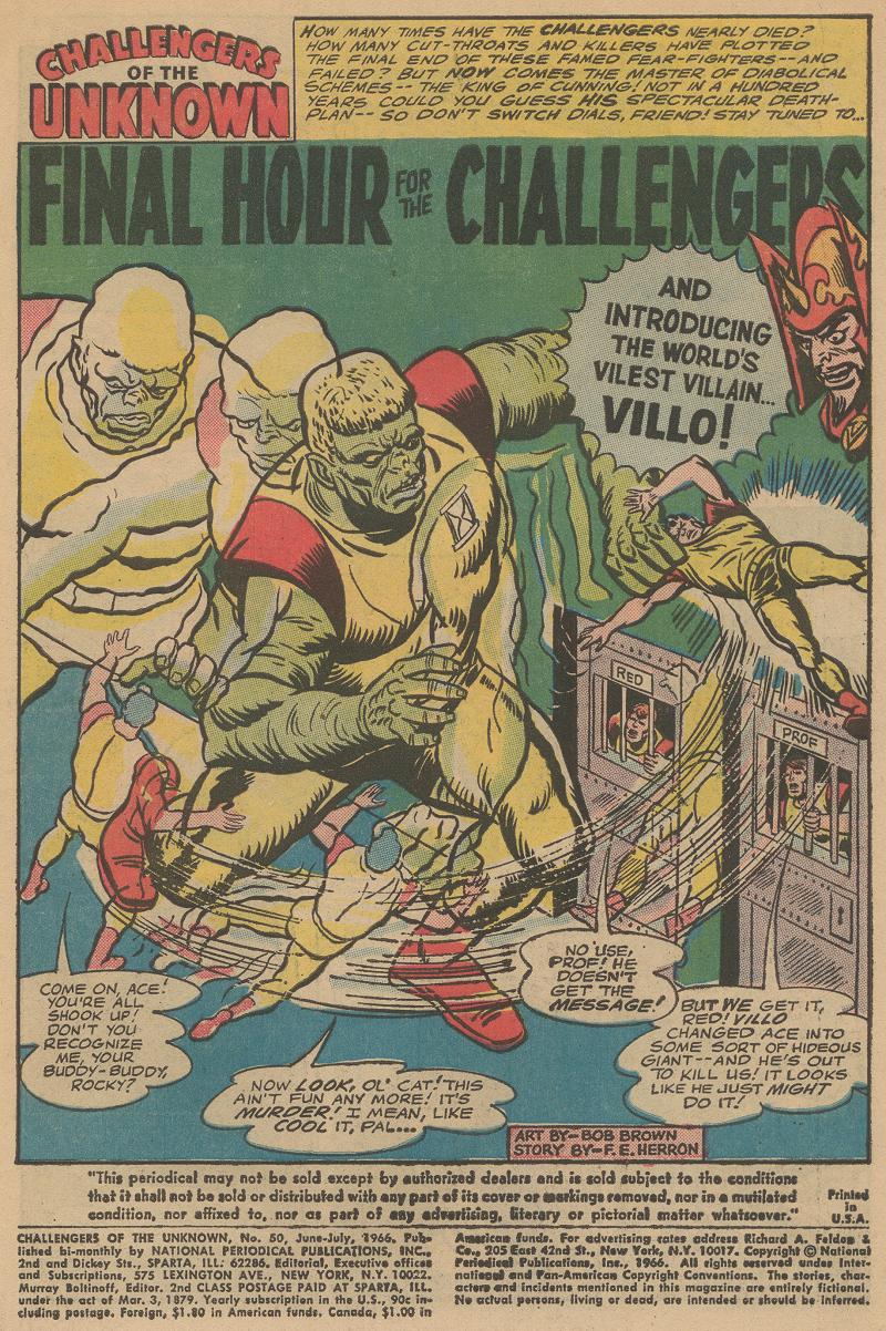 Challengers of the Unknown (1958) Issue #50 #50 - English 2
