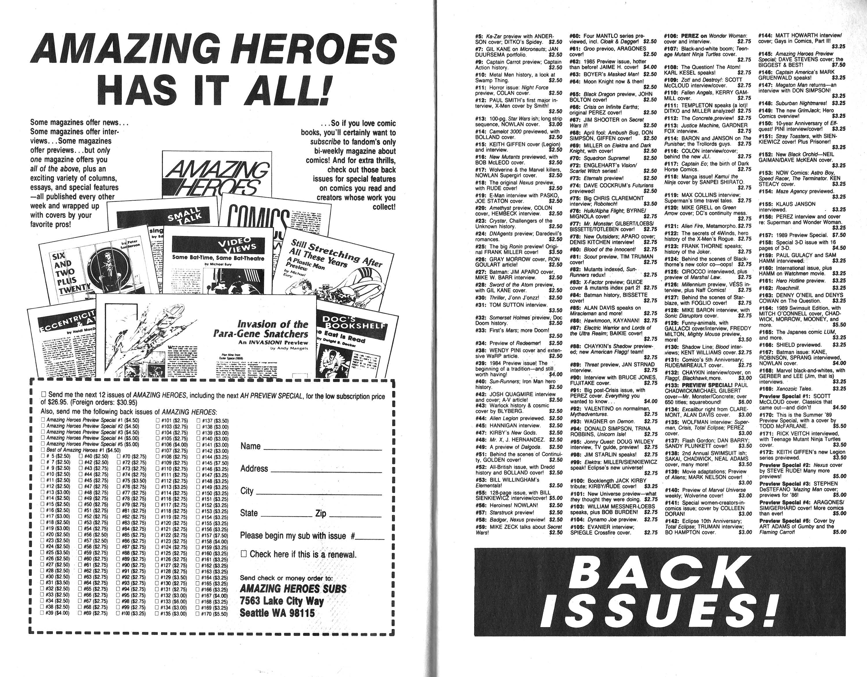 Read online Amazing Heroes comic -  Issue #168 - 13
